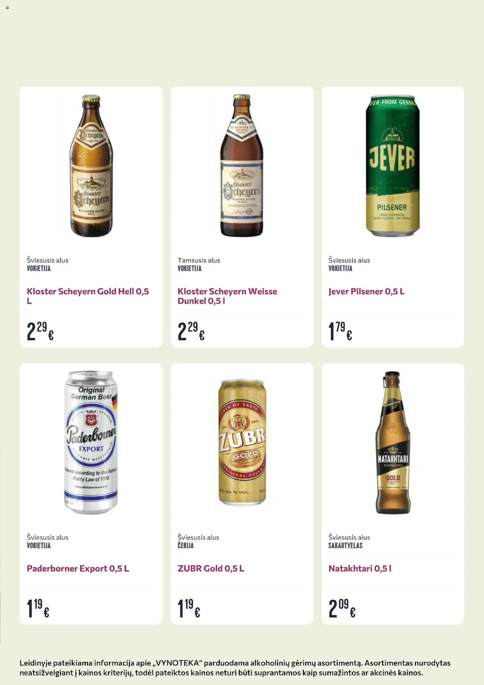 VYNOTEKA akcijos nuo 18.05.2026 | Puslapis: 24 | Prekių: Alus