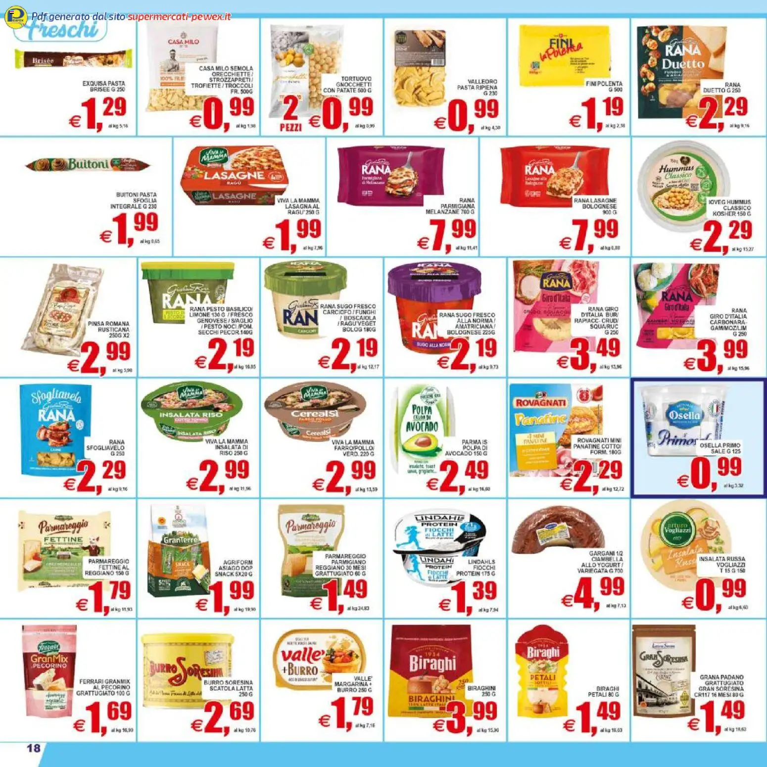 Volantino Pewex del 08.05.2026 | Pagina: 18 | Prodotti: Fiocchi, Avocado, Patate, Gnocchetti