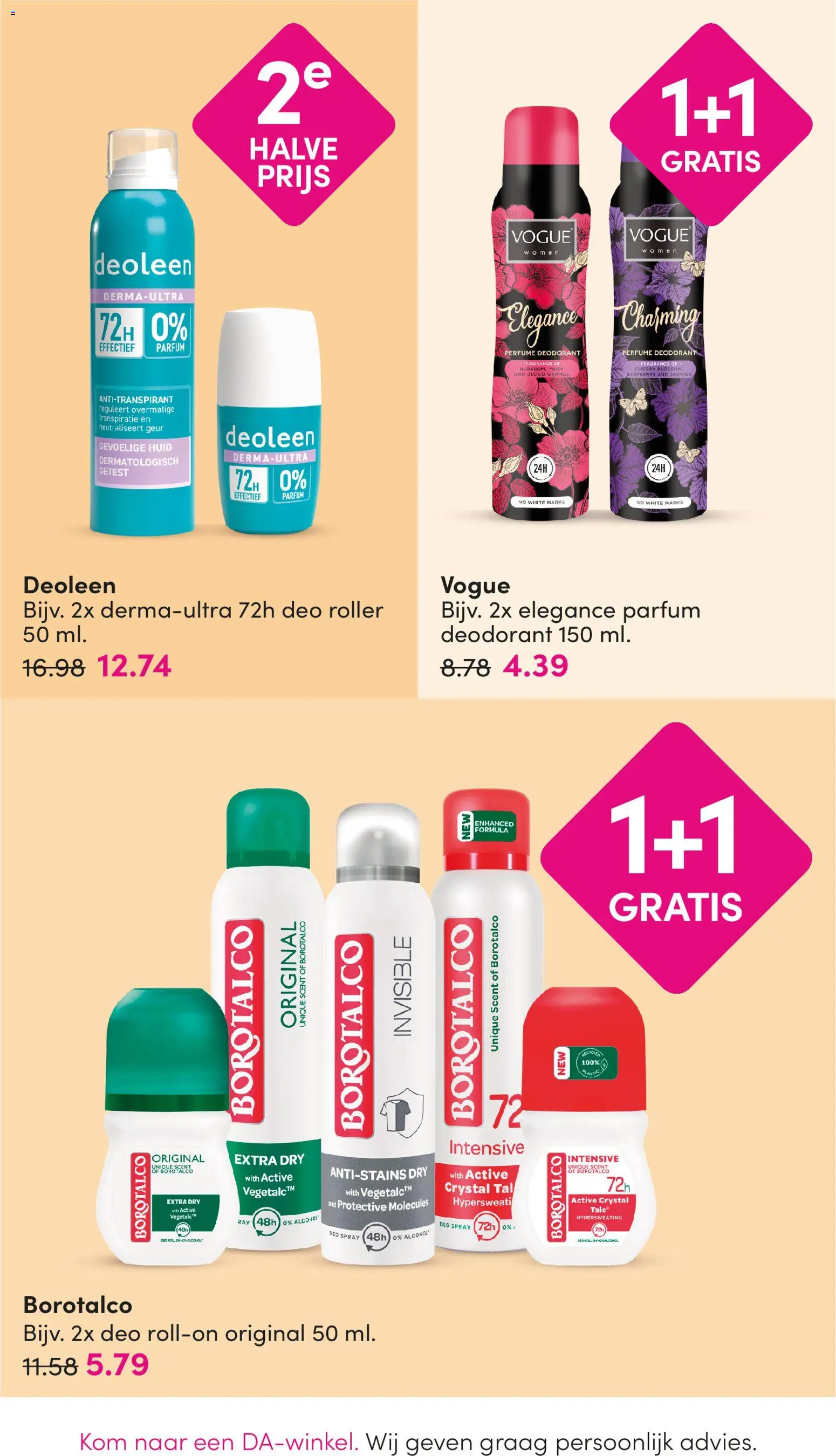{H1} | Pagina: 18 | Producten: Deodorant, Antitranspirant, Kom, Geur