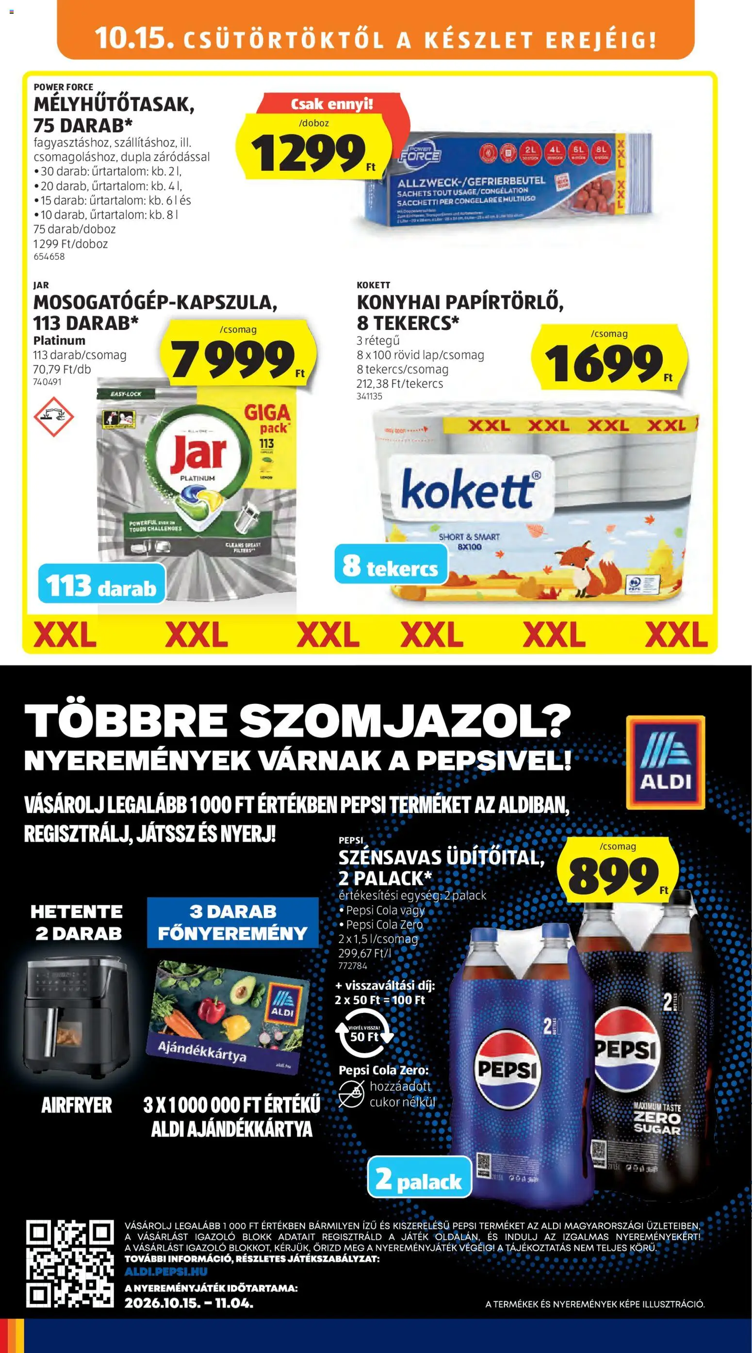 Aldi akciós ujság - amely érvényes a következő dátumtól: 2026.10.15. | Oldal: 18