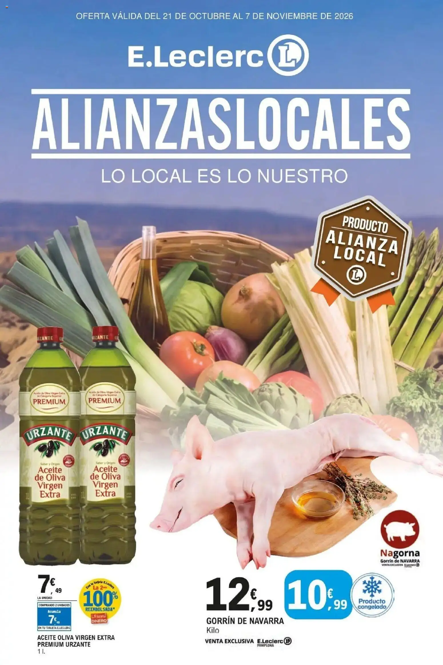 E.Leclerc Alianzas Locales 21/10/2026 - 07/11/2026 | Página: 1 | Productos: Aceite, Aceite de oliva