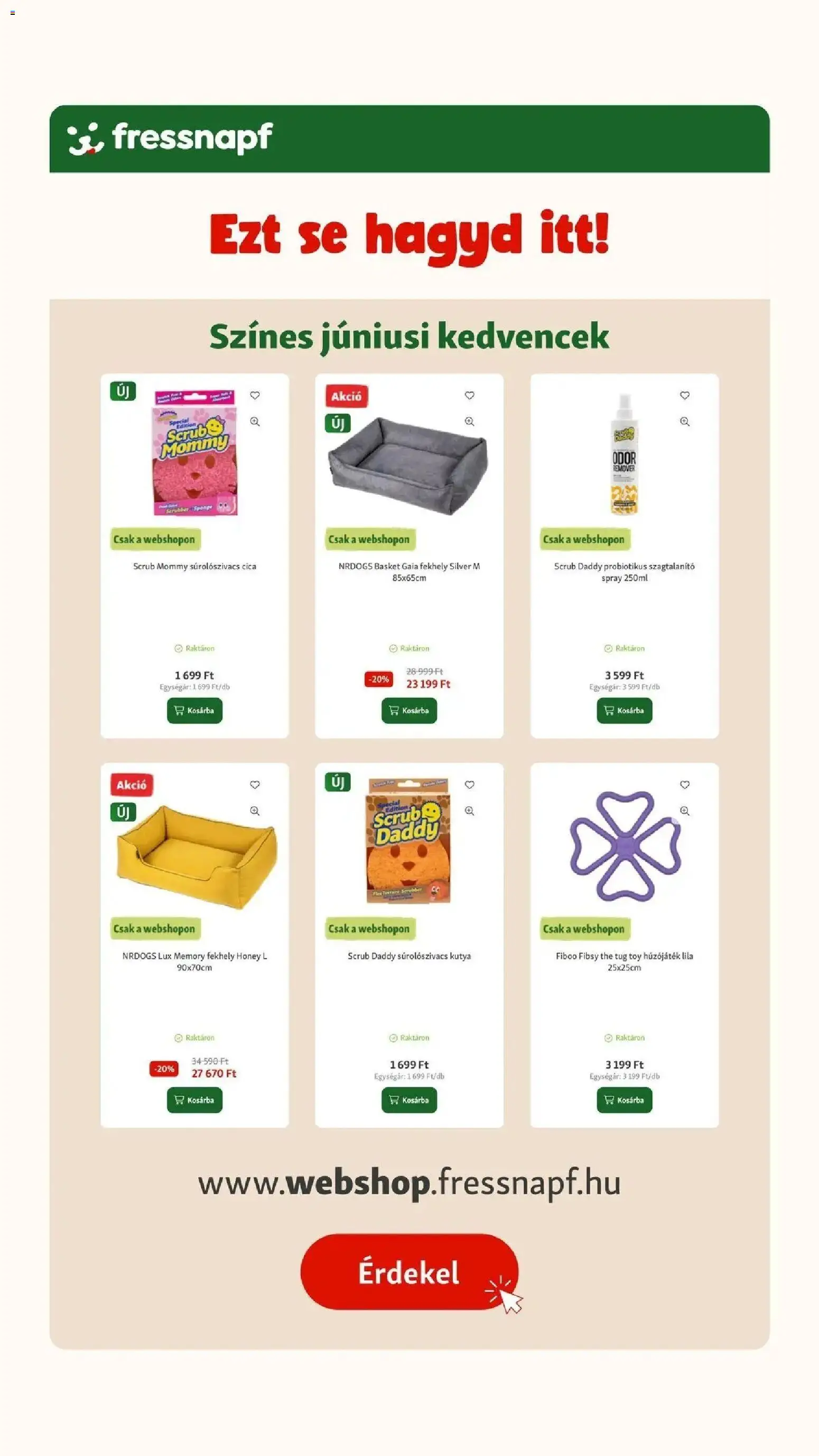 Fressnapf akciós ujság - amely érvényes a következő dátumtól: 04.06.2026 | Oldal: 19