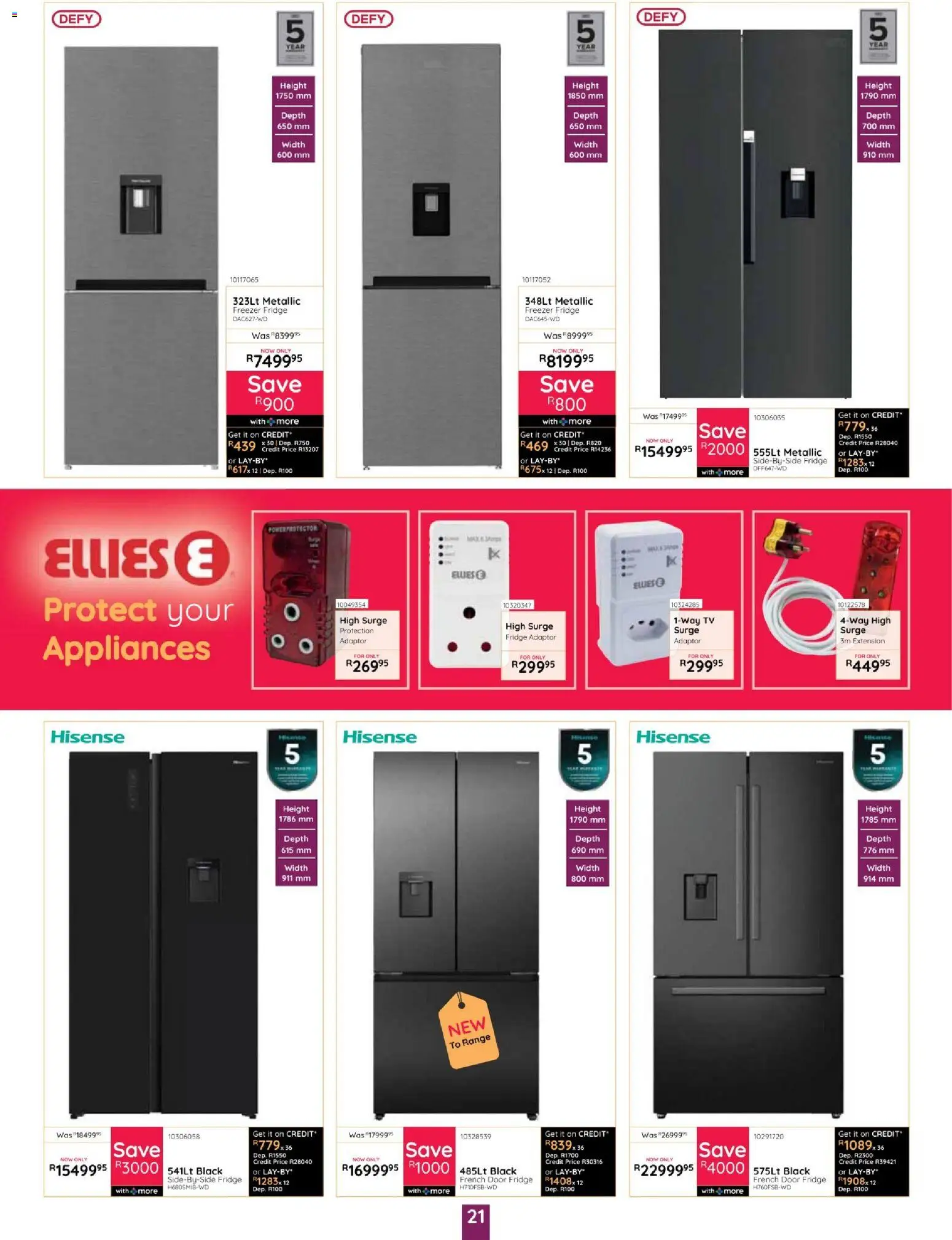 New Bradlows catalogue – valid from 15/10/2026 | Page: 21 | Products: Freezer, TV, Freezer fridge, Fridge