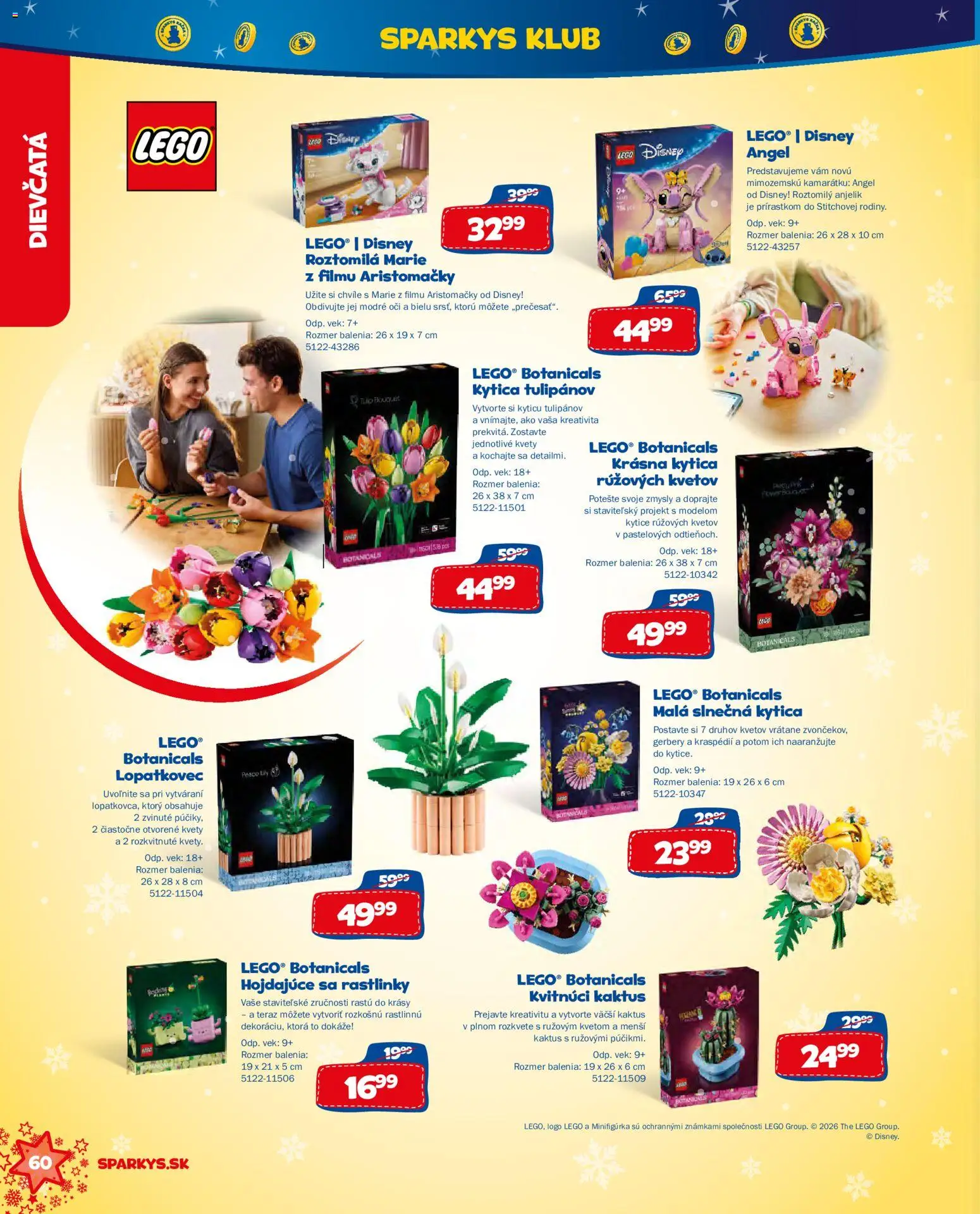 Nové ALLTOYS akcie – leták je platný od 06.10.2026 | Strana: 60 | Produkty: LEGO, Kvety