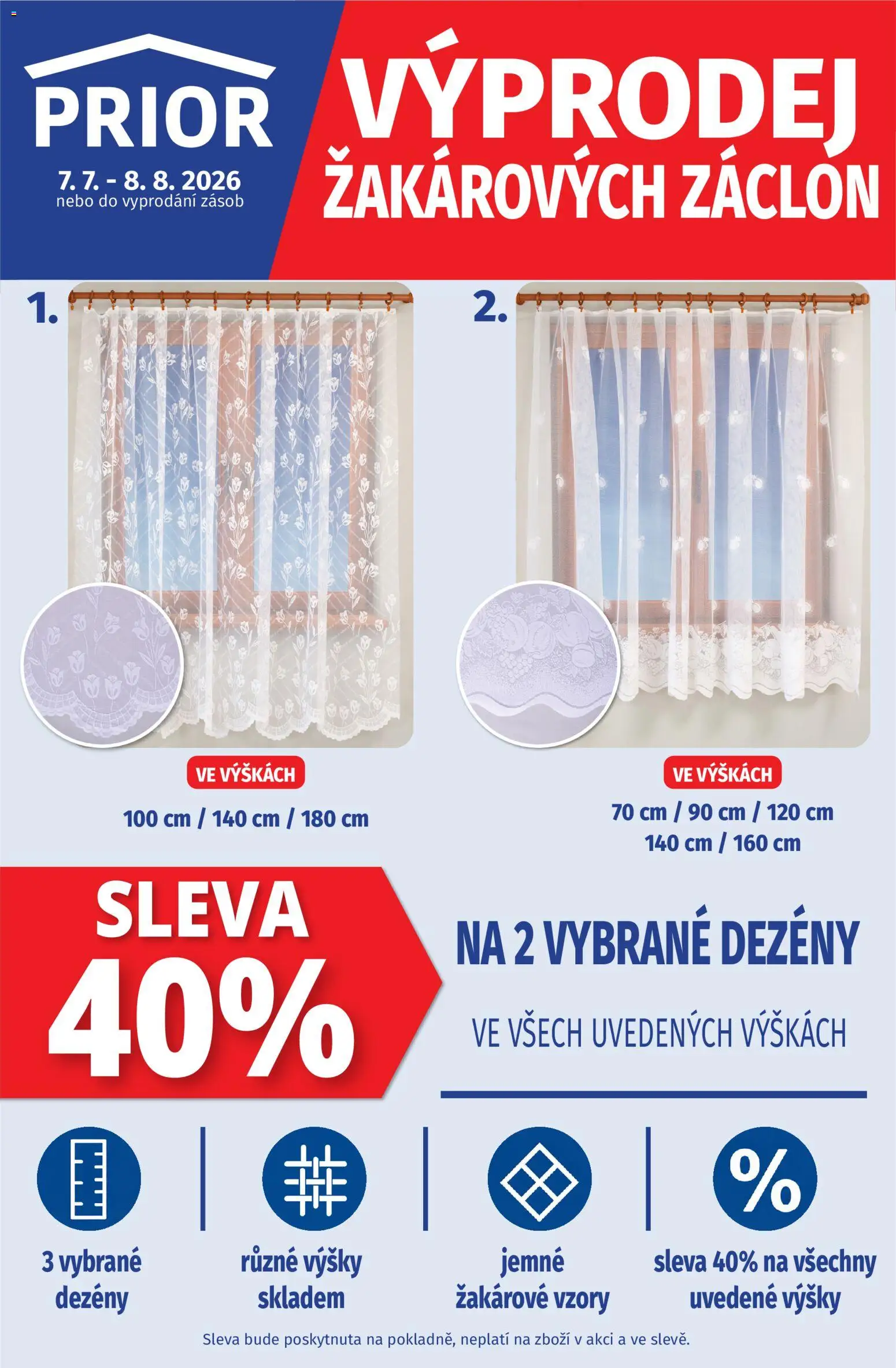 Prior - Akční Nabídka Oděvních Látek A Bytového Textilu od 07.07.2026 | Strana: 1