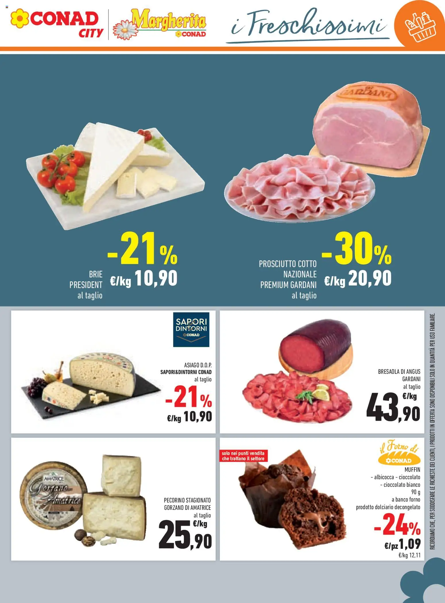 Volantino Conad del 21/10/2026 | Pagina: 21 | Prodotti: Cioccolato, Bresaola, Taglio, Cioccolato bianco