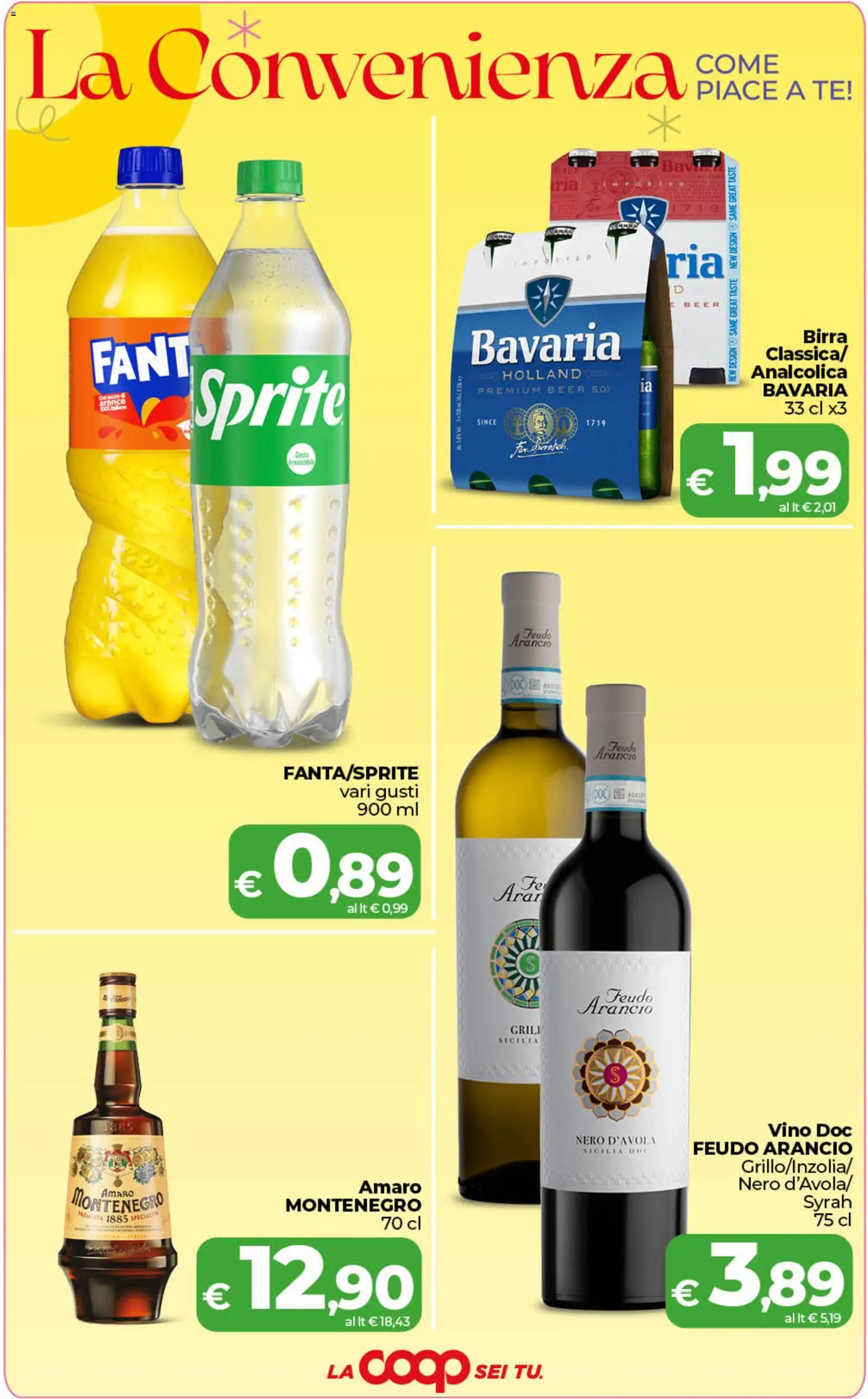Volantino COOP del 09.06.2026 | Pagina: 4 | Prodotti: Succo, Tè, Vino, Amaro