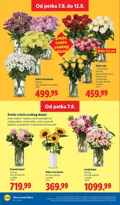 Buket hrizantema, Više boja, Vaza nije uključena u prodaju, # 78211 - pregled Lidl kataloga - važi od 06.08.2026 | Strana: 66