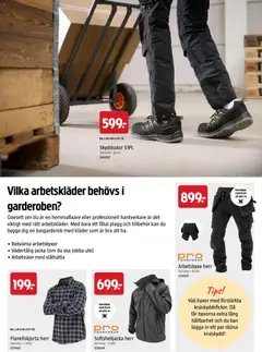 Jula höstkatalog - Förhandsvisning av reklamblad från butik Jula aktuell från 01/09/2026 | Sida: 38 | Produkter: Arbetsbyxor, Jacka, Byxor, Tillbehör