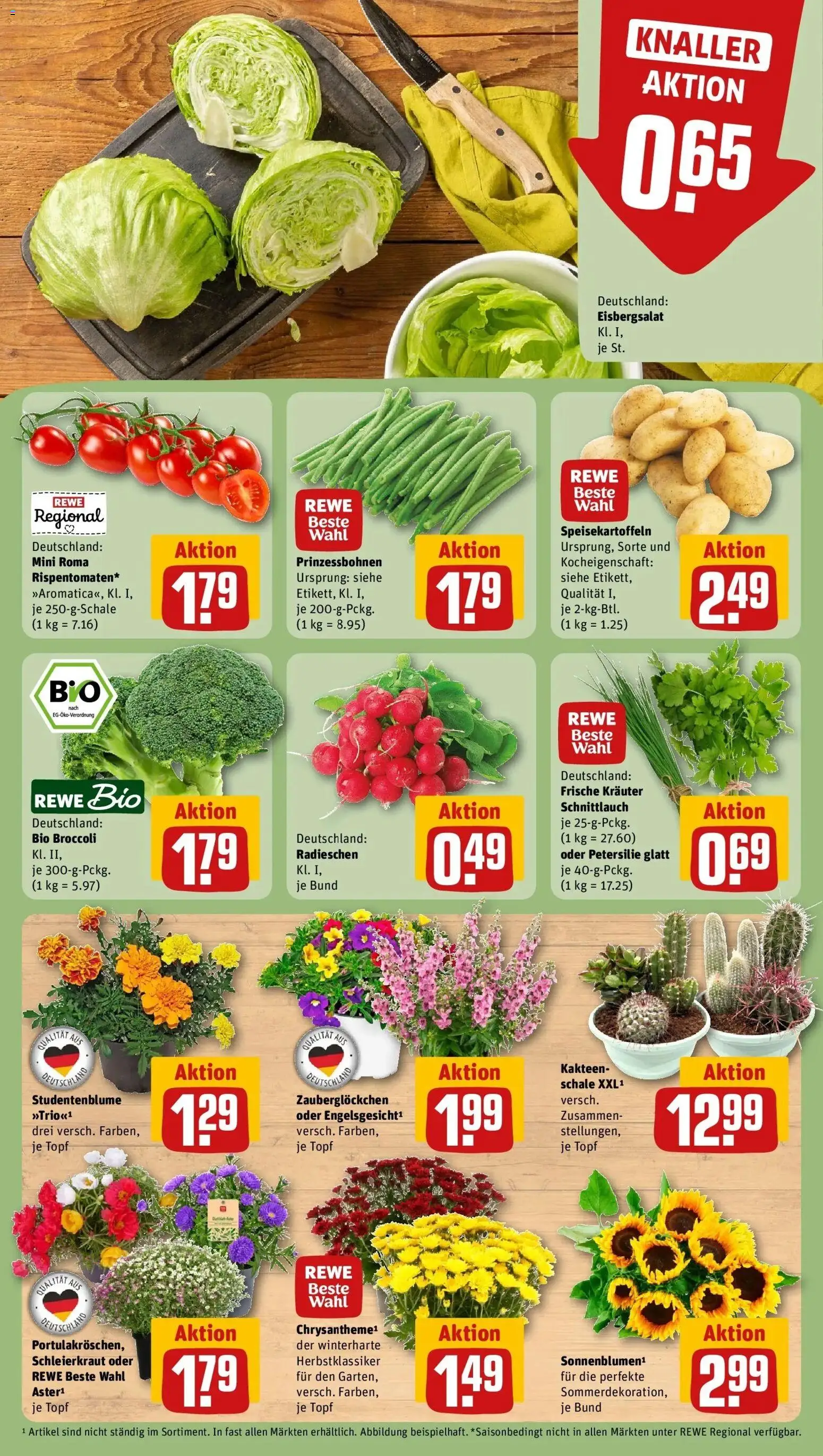 Rewe Prospekt Schmalkalden – gültig ab 05.07.2026 | Seite: 7 | Produkte: Eisbergsalat, Petersilie