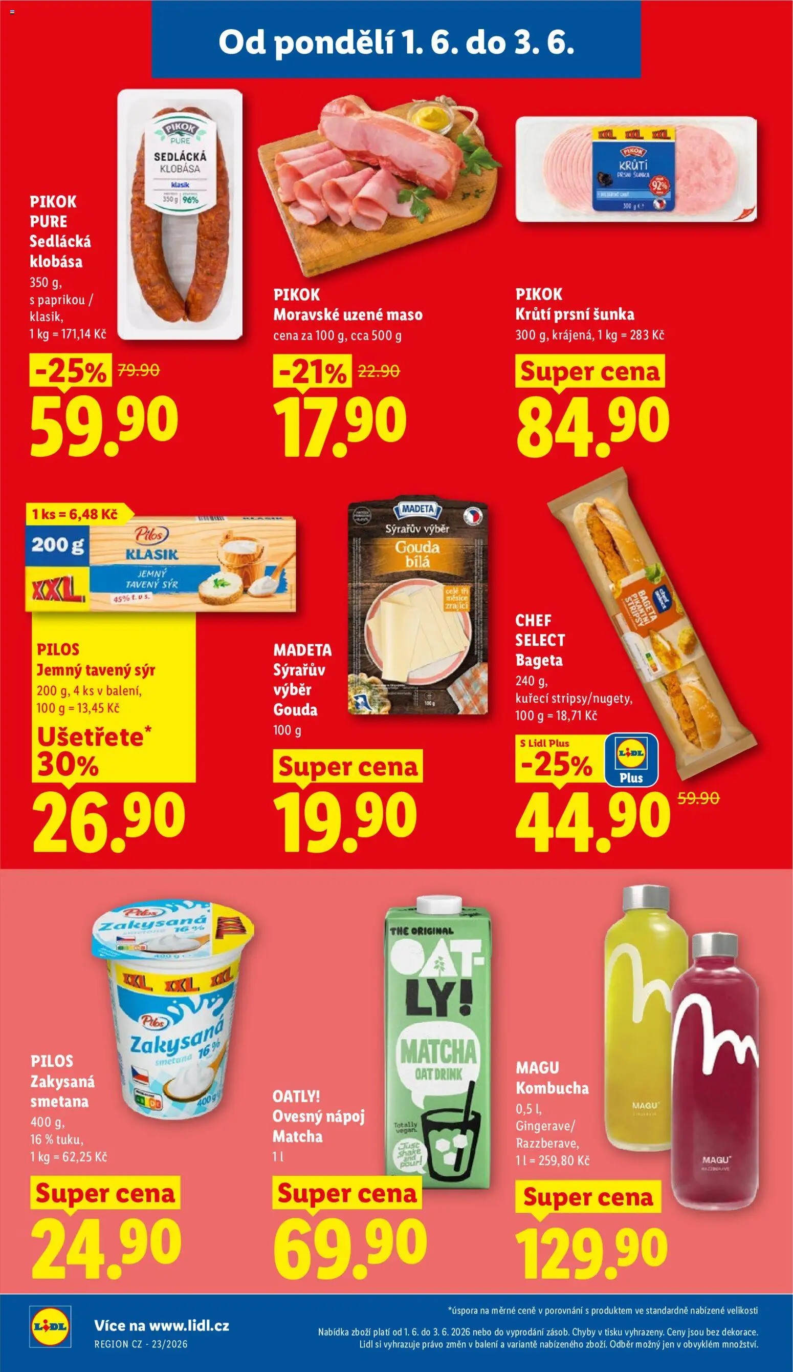 Lidl leták od 01.06.2026 | Strana: 20 | Produkty: Gouda, Klobása, Matcha, Moravské uzené