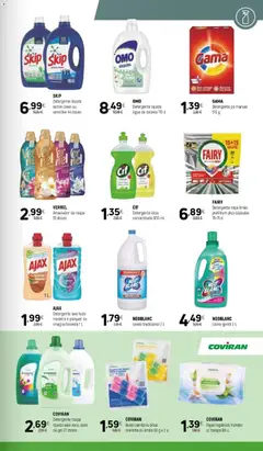 Pré-visualização Coviran folheto válido de 06/10/2026 | Página: 19 | Produtos: Papel higiénico, Bloco sanitário, Detergente, Cápsulas