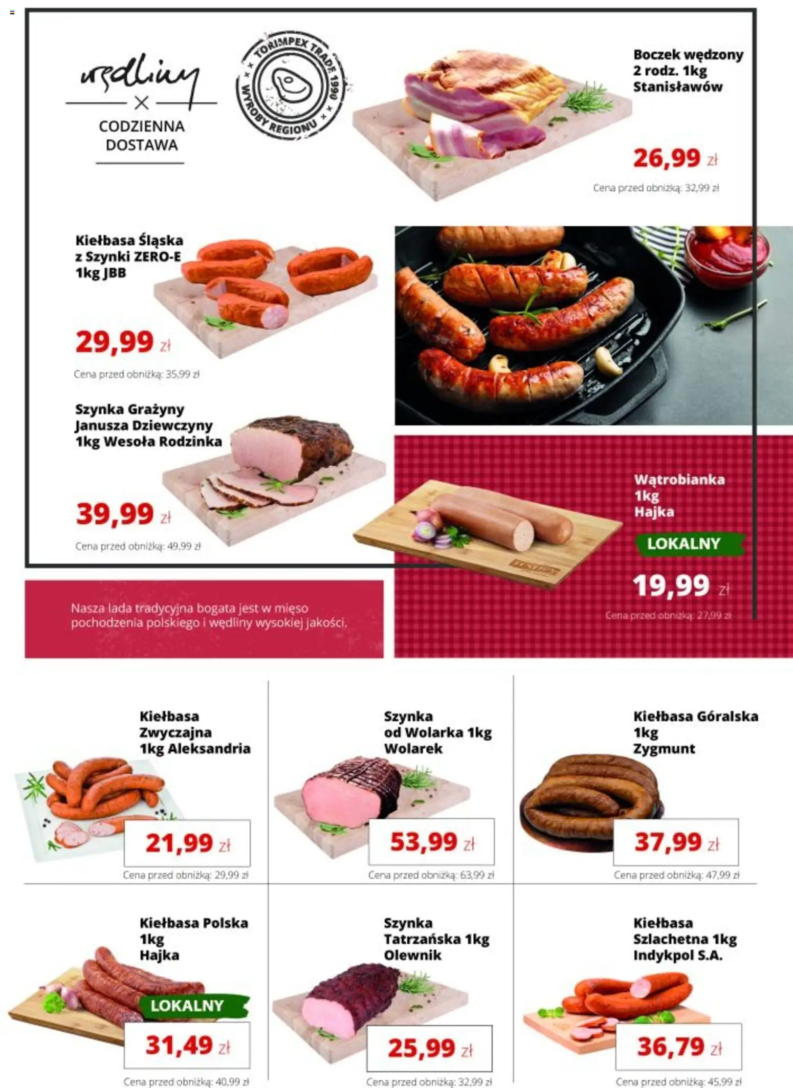 Torimpex gazetka od 01.06.2026 | Strona: 4 | Produkty: Mięso, Szynka, Kiełbasa śląska, Wędliny