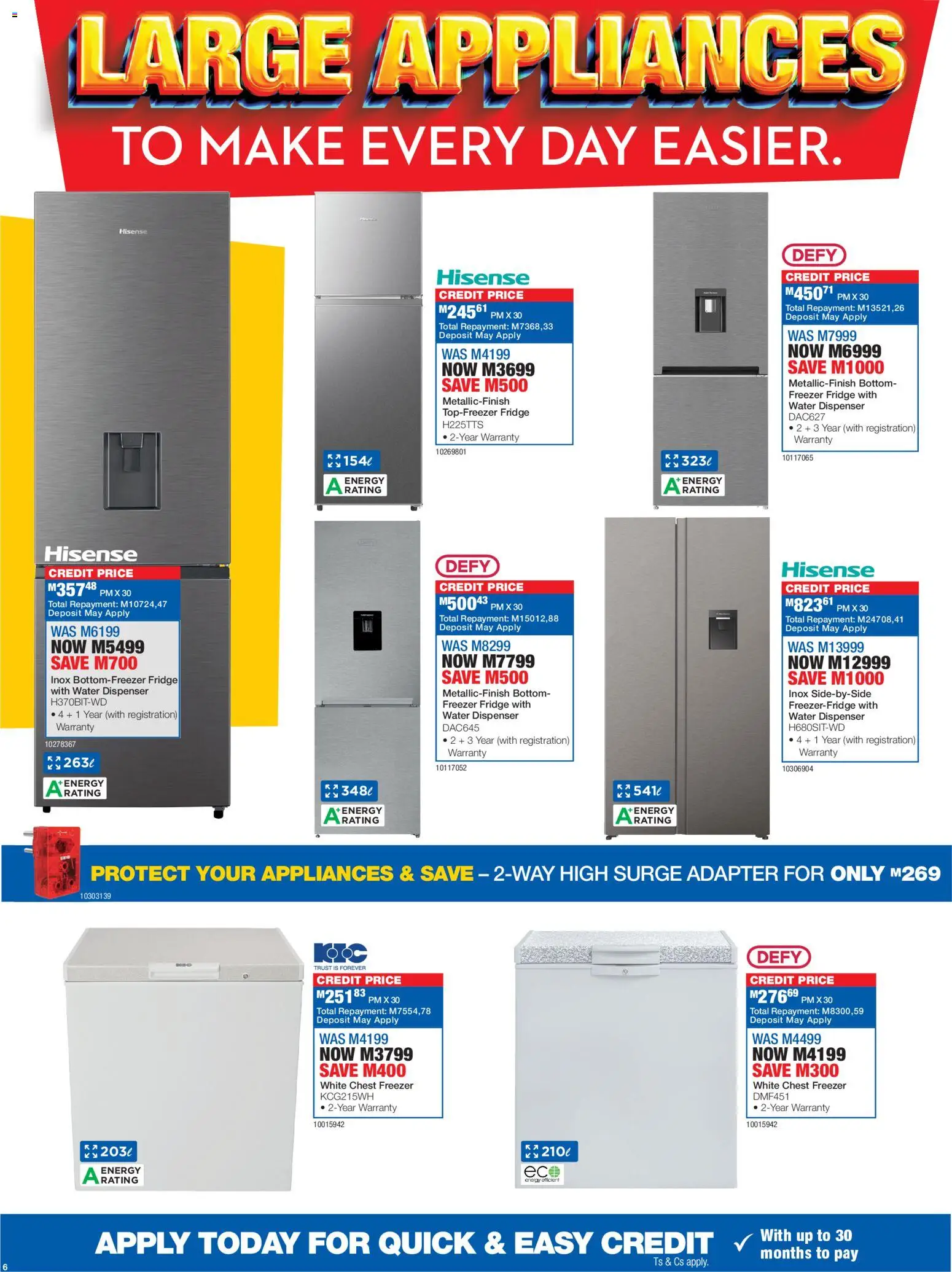 New OK Furniture catalogue – valid from 16.03.2026 | Page: 6 | Products: Freezer, Freezer fridge, Chest freezer, Water