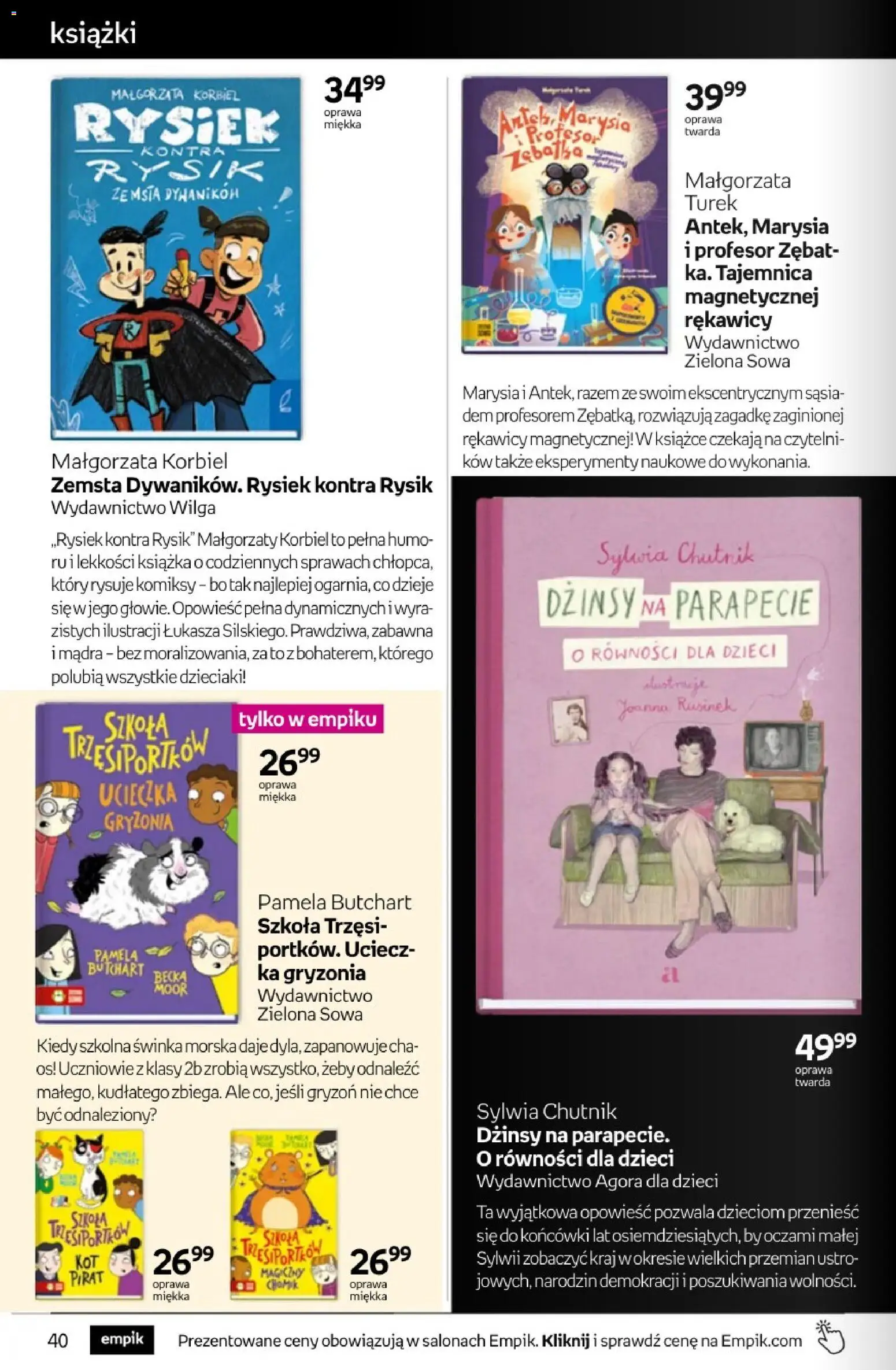 Empik promocje - Tom kultury Książki od 26.08.2026 | Strona: 40 | Produkty: Dżinsy, Książki