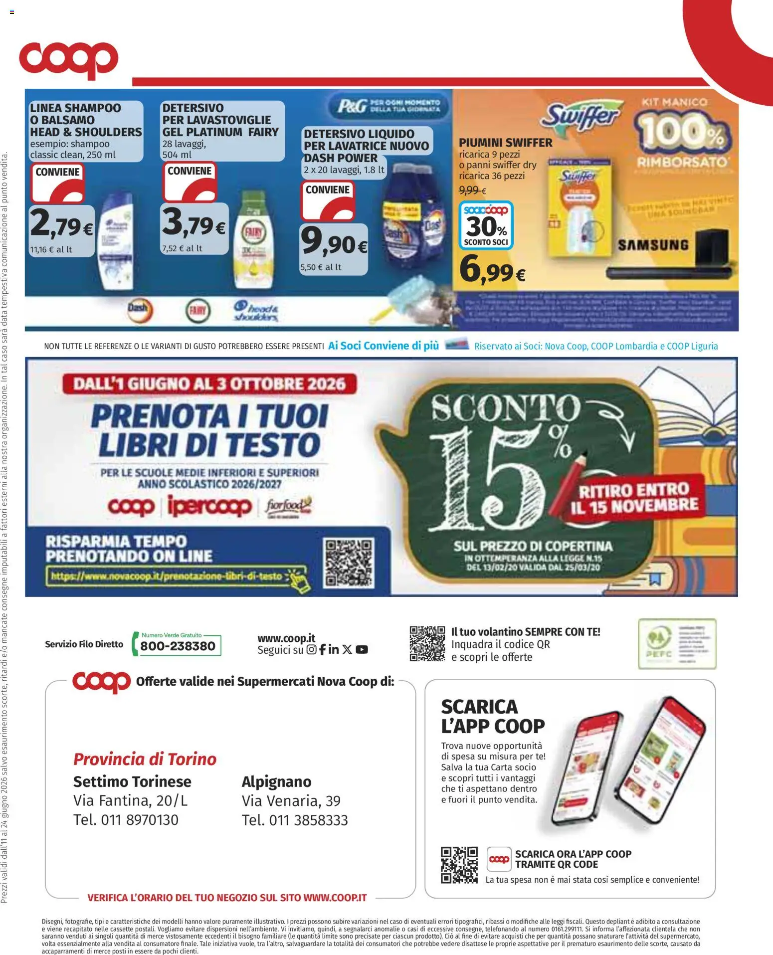 Volantino COOP del 11.06.2026 | Pagina: 32 | Prodotti: Soundbar, Lavatrice, Lavastoviglie, Data