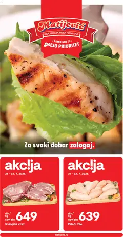 Matijevic katalog - pregled Matijevic kataloga - važi od 21.07.2026