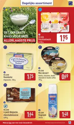MILSANI Mon dessert, Vanille, chocolate, double chocolate of double coffee. 190 g. - Voorbeeld van een folder van Aldi, geldig van 24-08-2026 | Pagina: 45