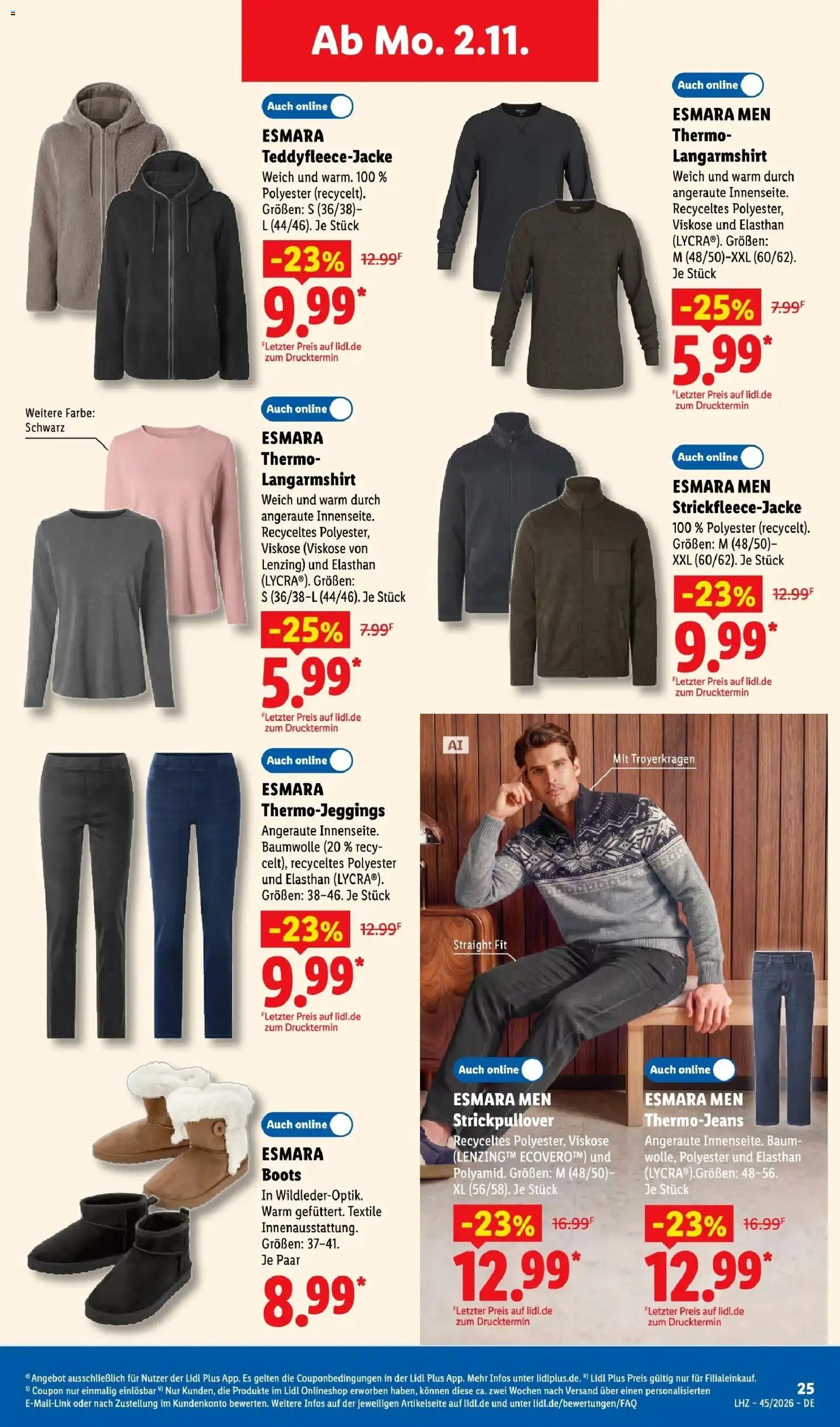Lidl Prospekt Senftenberg (ab 02.11.2026) zum Blättern » Angebote | Seite: 41 | Produkte: Shirt, Langarmshirt, Pullover, Jeans