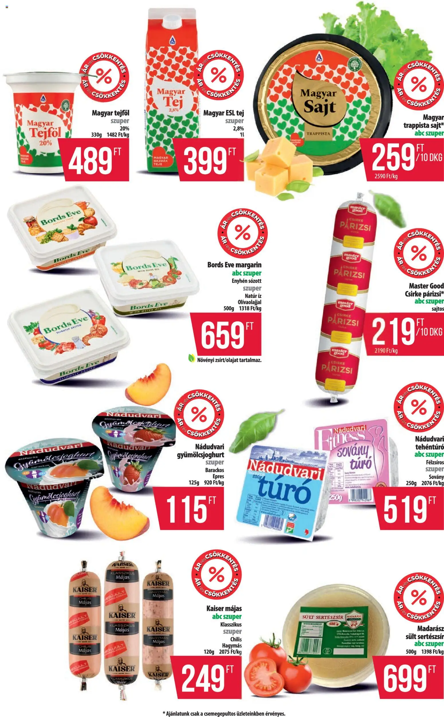 COOP akciós ujság - amely érvényes a következő dátumtól: 11.06.2026 | Oldal: 3 | Termékek: Sajt, Sertészsír, Trappista sajt, Gyümölcsjoghurt