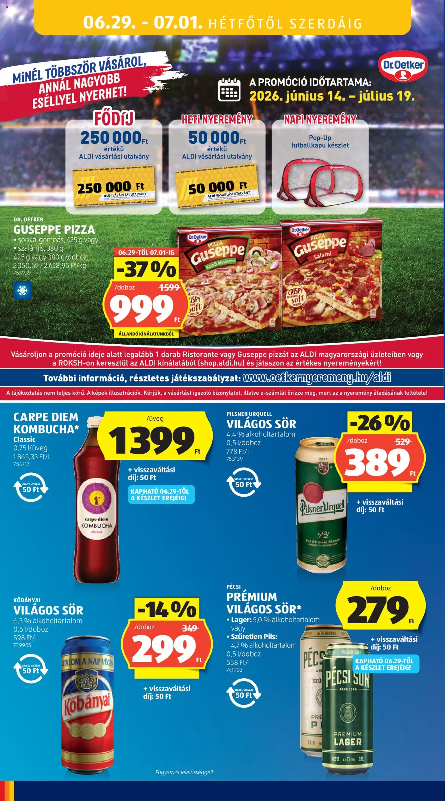 Aldi akciós ujság - amely érvényes a következő dátumtól: 25.06.2026 | Oldal: 38