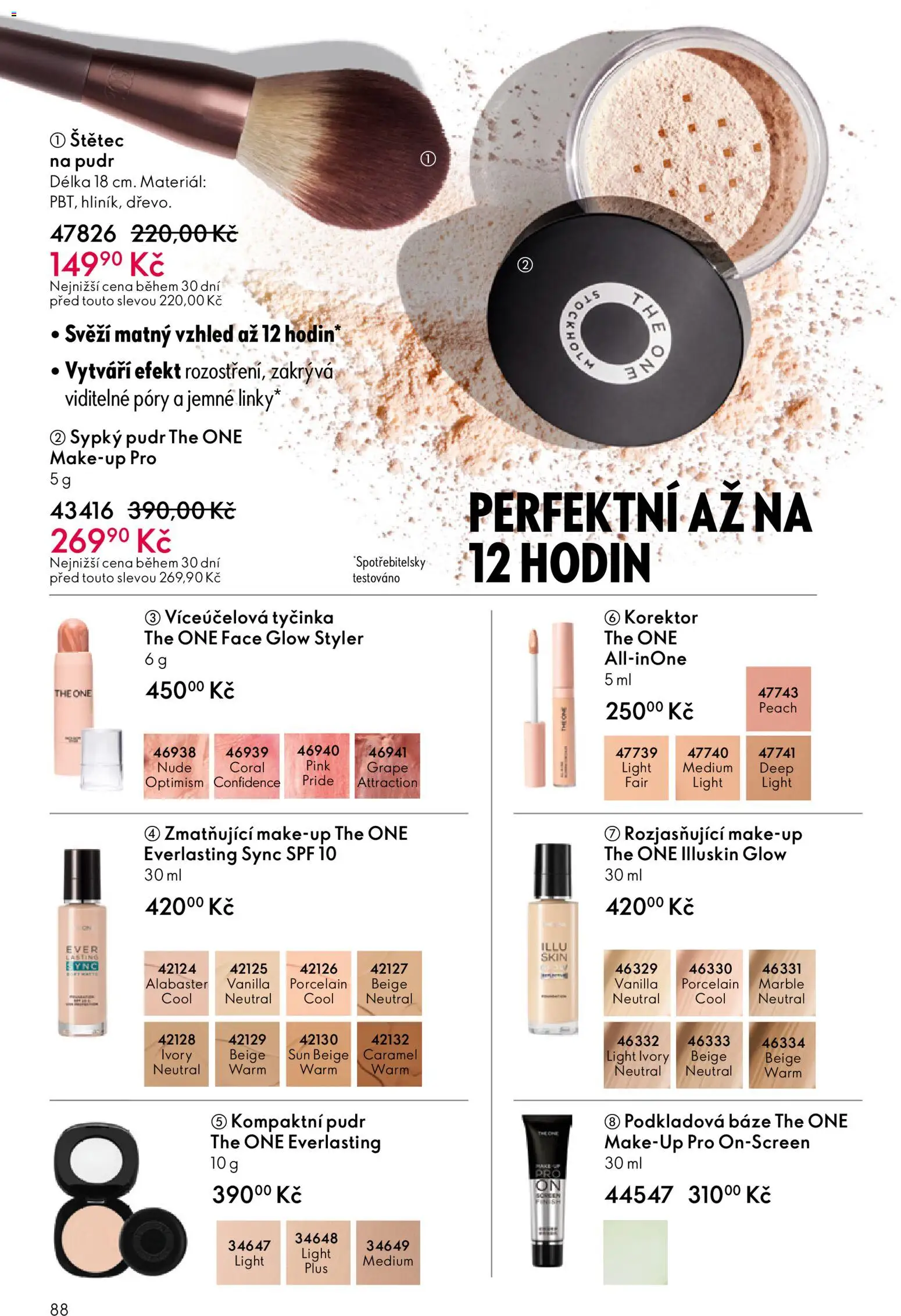 Oriflame katalog č. 07/2026 od 06.05.2026 | Strana: 88 | Produkty: Makeup, Korektor, Pudr, Štětec