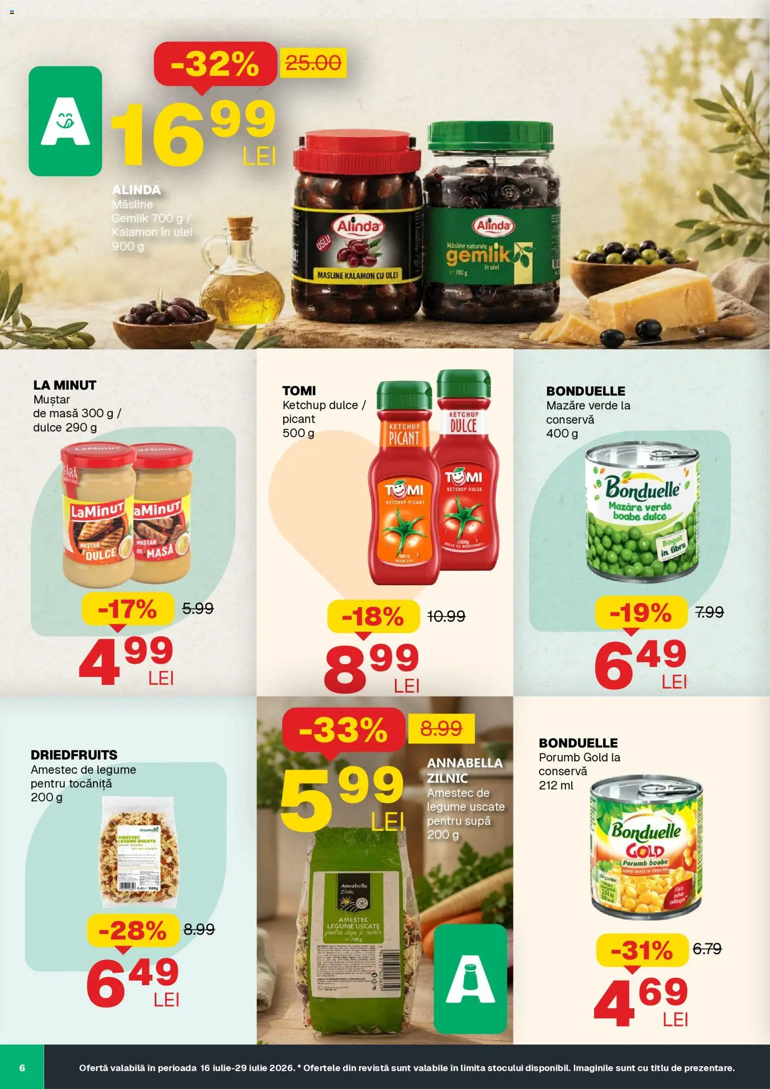 Noul catalog Annabella – valabil de la 16.07.2026 | Pagină: 6 | Produse: Mazăre, Masă, Măsline, Ketchup