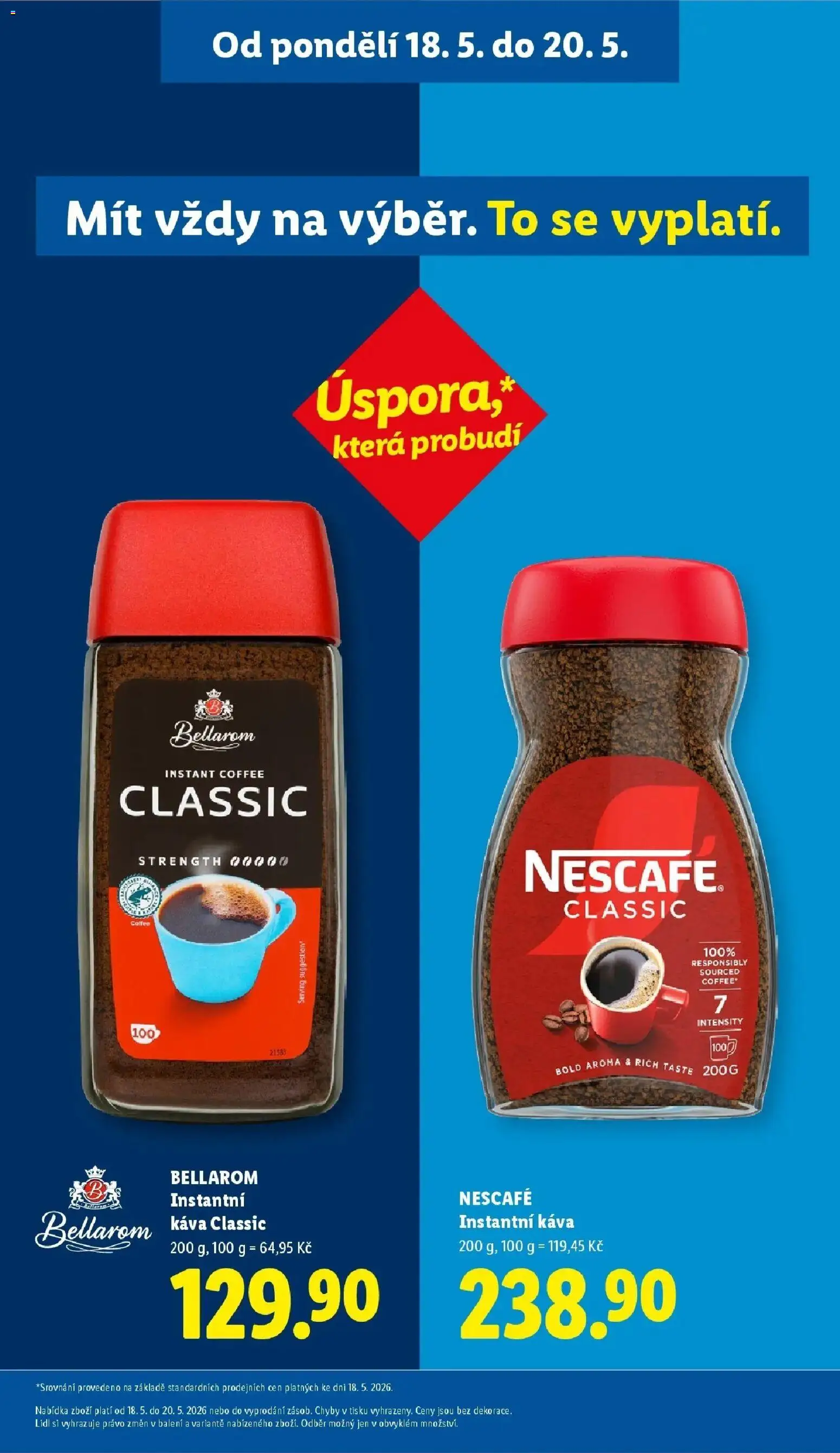 Lidl aktuální leták od 21.05.2026 | Strana: 42 | Produkty: Káva, Instantní káva, Nescafé, Bellarom