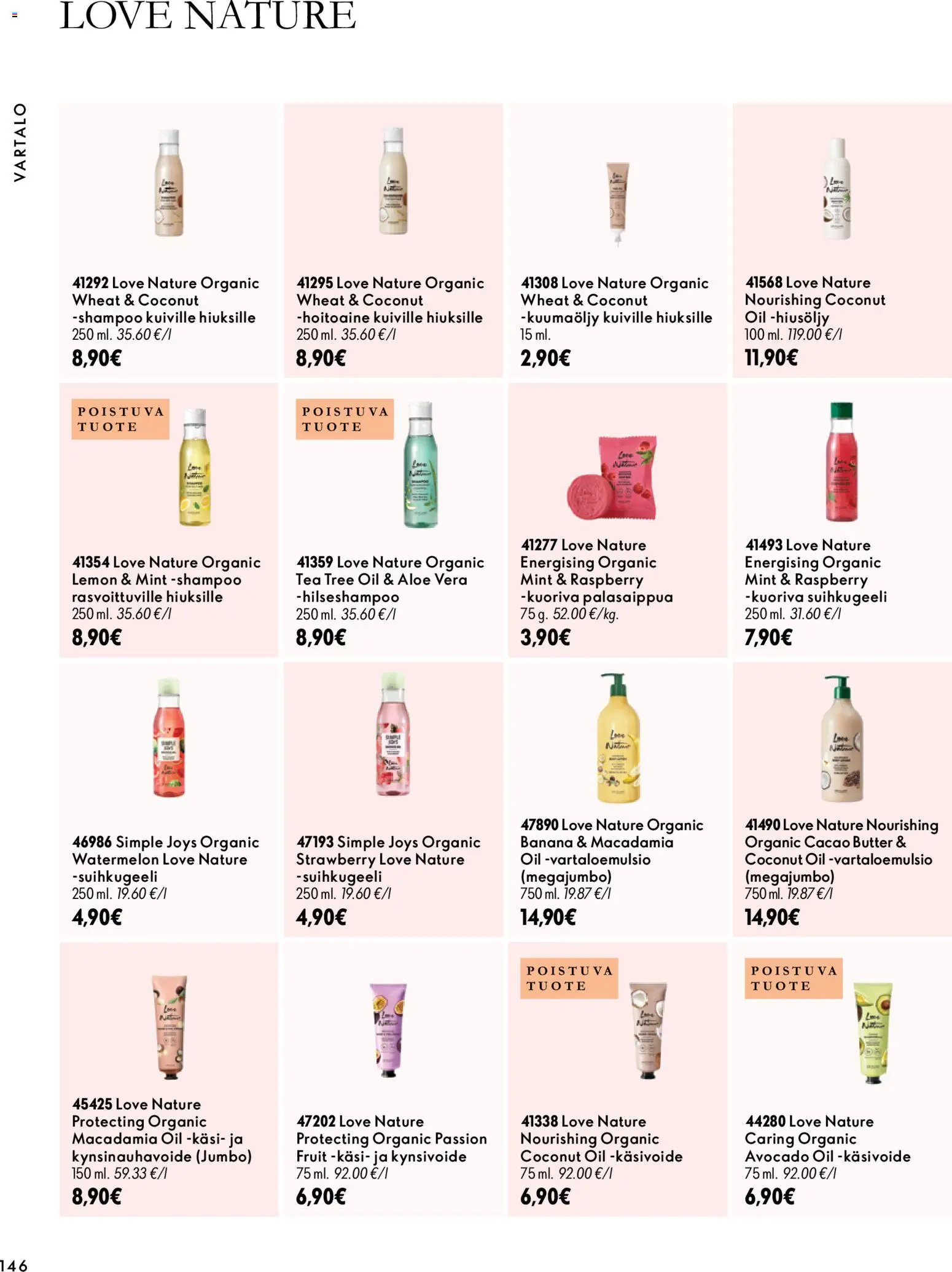 Oriflame tarjoukset – voimassa 18/11/2026 alkaen | Sivu: 146 | Tuotteet: Aloe Vera, Shampoo, Hoitoaine, Käsivoide