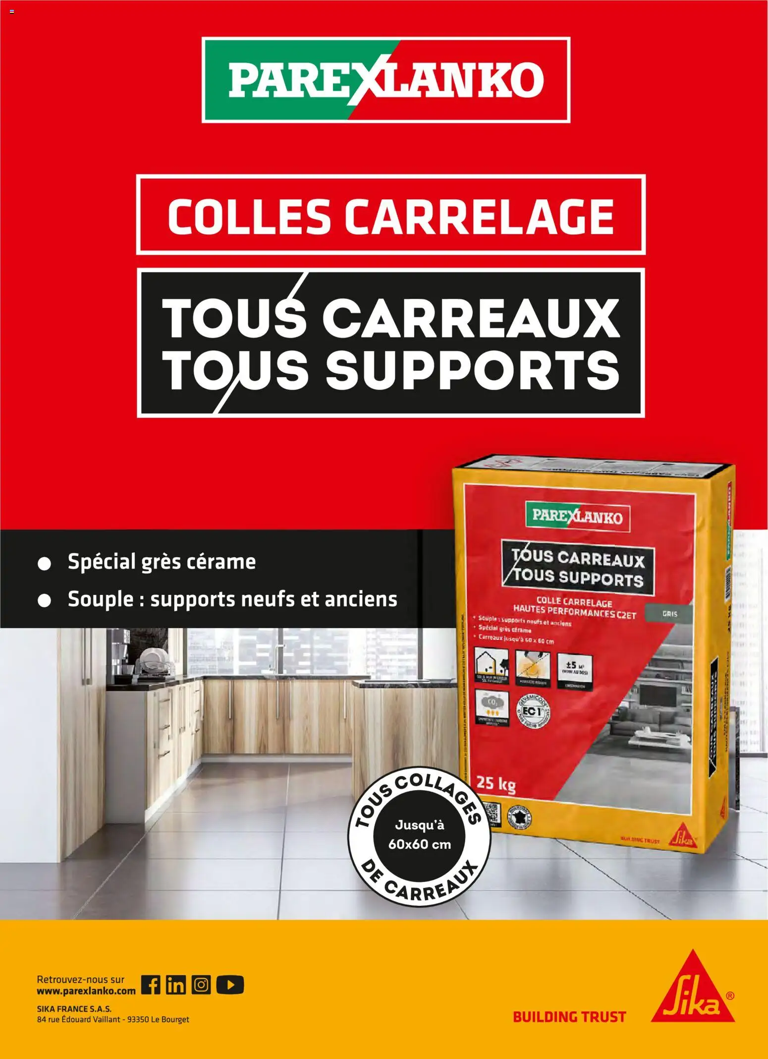 {H1} | Page: 22 | Produits: Colle, Carrelage