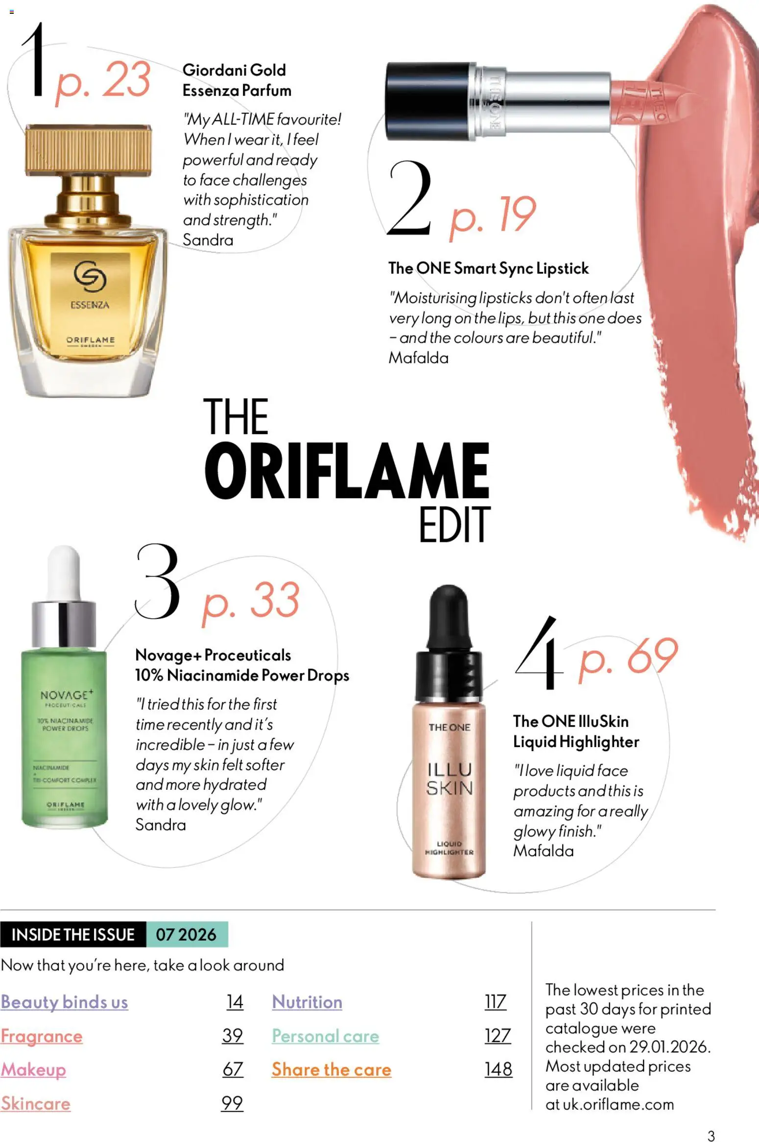 {H1} | Page: 3 | Products: Fragrance, Lipstick