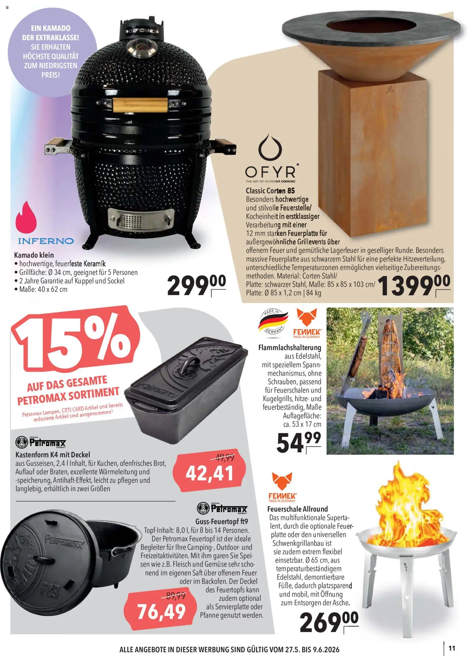 CITTI Markt Garten, Grill & Abenteuer – gültig ab 27.05.2026 | Seite: 11 | Produkte: Gemüse, Saft, Fleisch