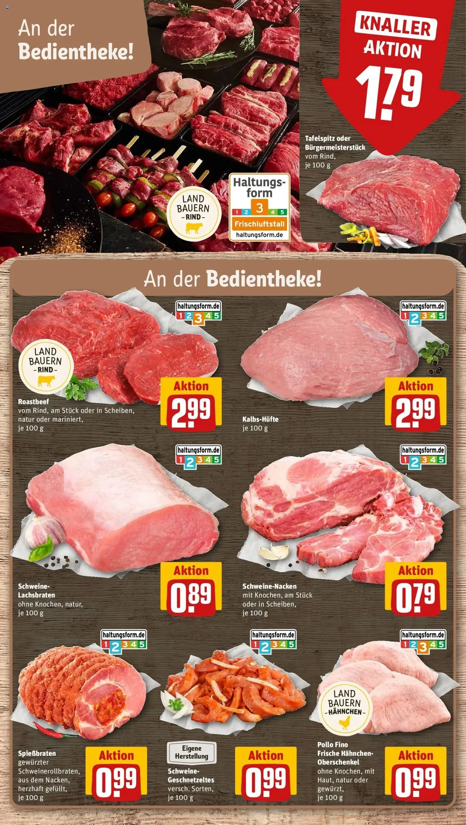 REWE Prospekt ab 05.10.2026 zum Blättern » Angebote | Seite: 10 | Produkte: Tafelspitz, Hahnchen, Schweinenacken, Roastbeef