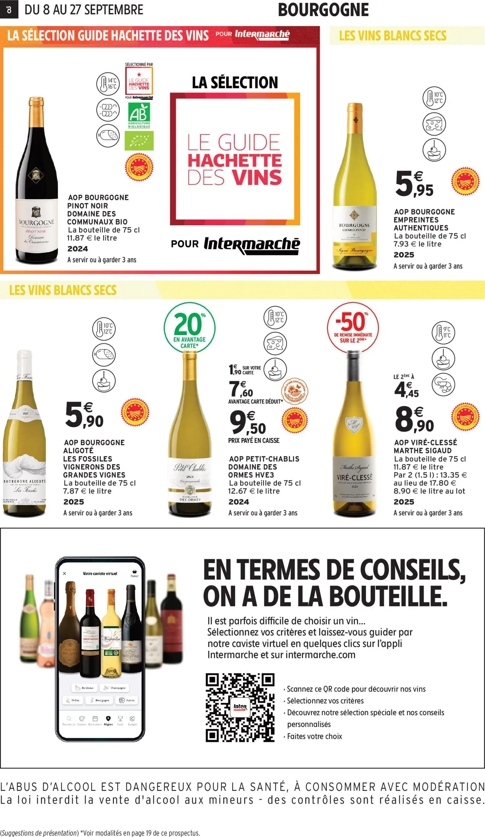 {H1} | Page: 8 | Produits: Bourgogne, Chablis, Bouteille, Monbazillac