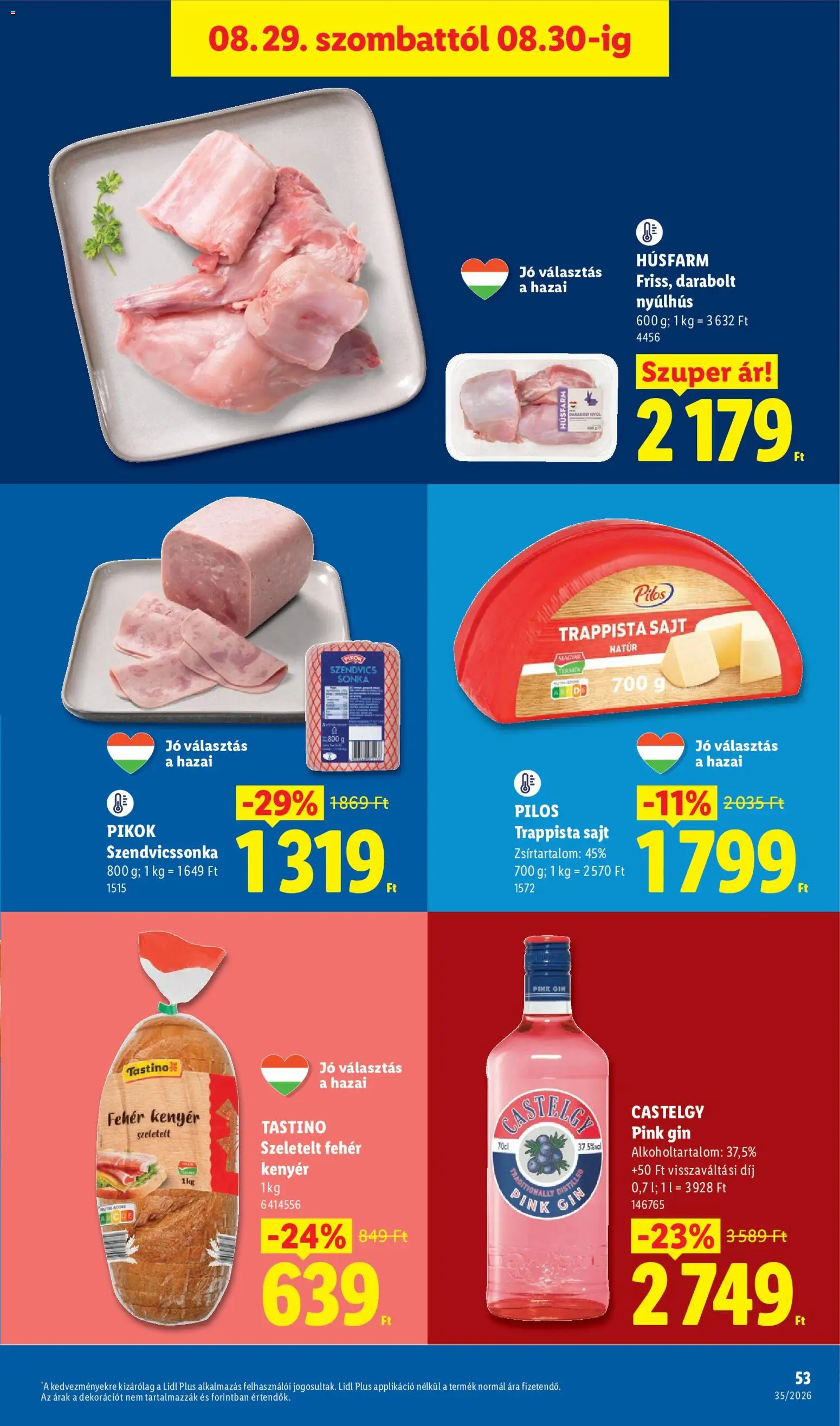 Lidl akciós ujság - amely érvényes a következő dátumtól: 2026.08.27. | Oldal: 53