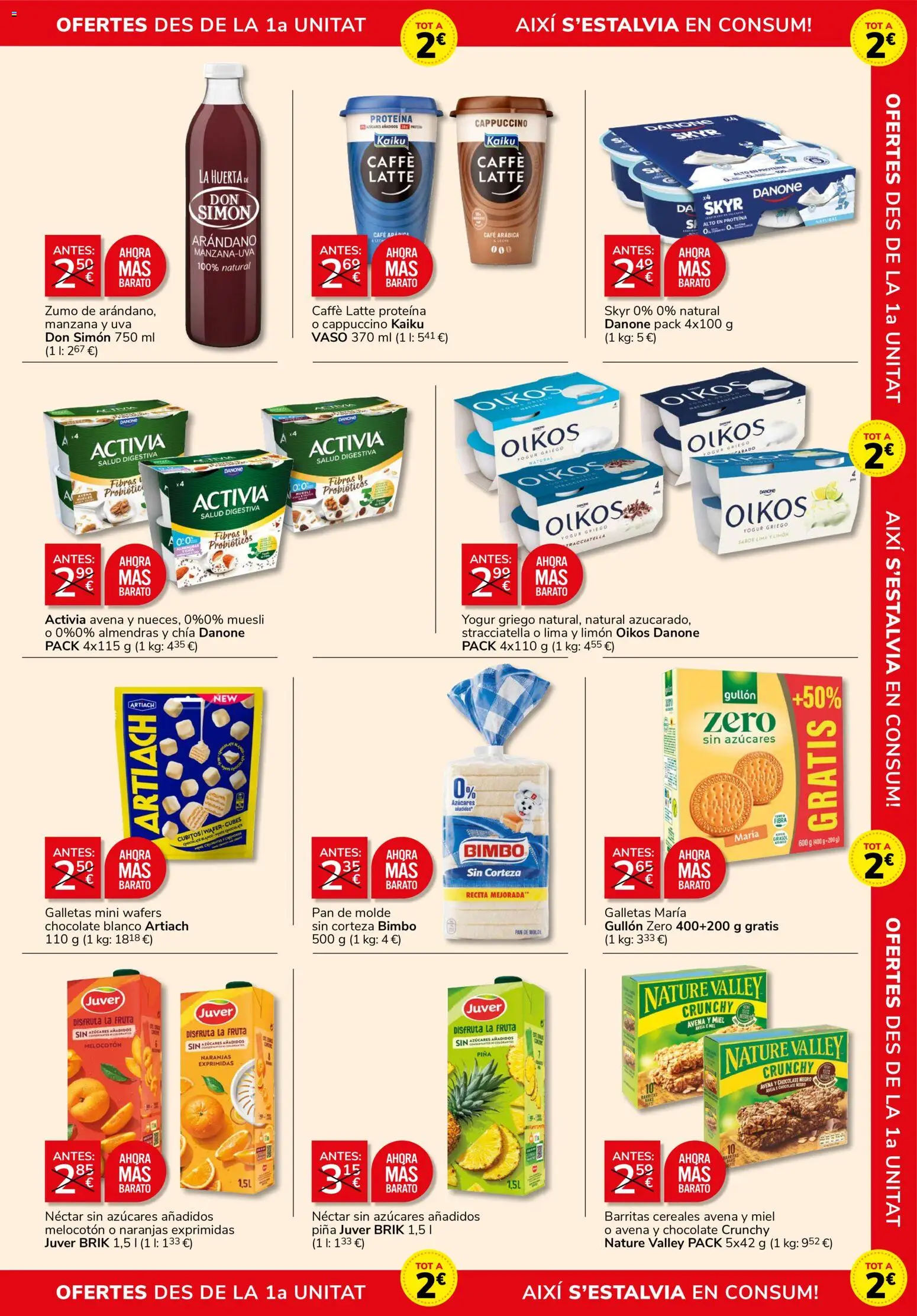 Consum folleto │ válido desde el 27/08/2026 | Página: 5 | Productos: Lima, Chocolate, Zumo, Probióticos