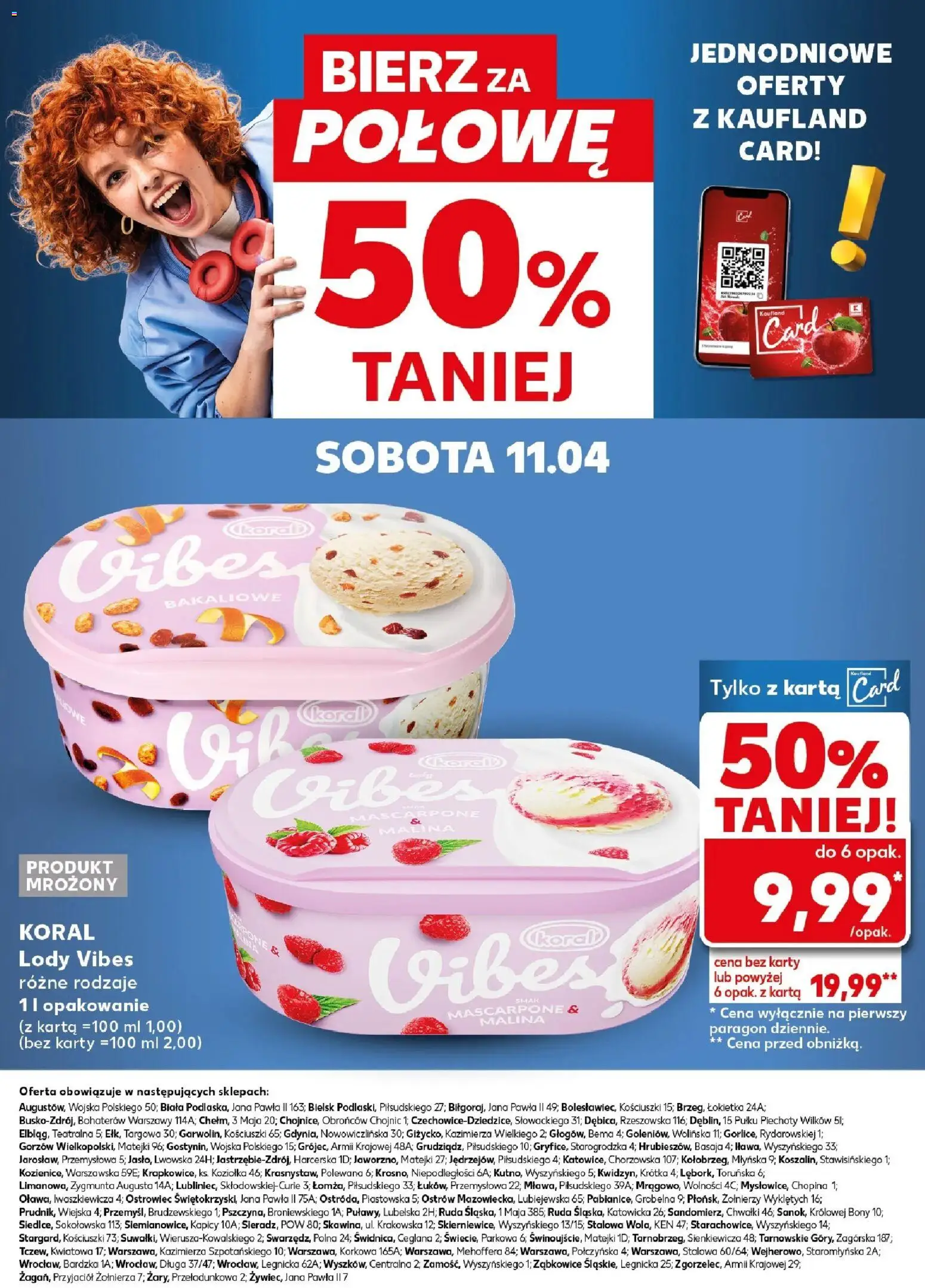 Kaufland gazetka - Super Sobota od 11.04.2026 | Strona: 28 | Produkty: Karta, Malina, Mascarpone, Lody