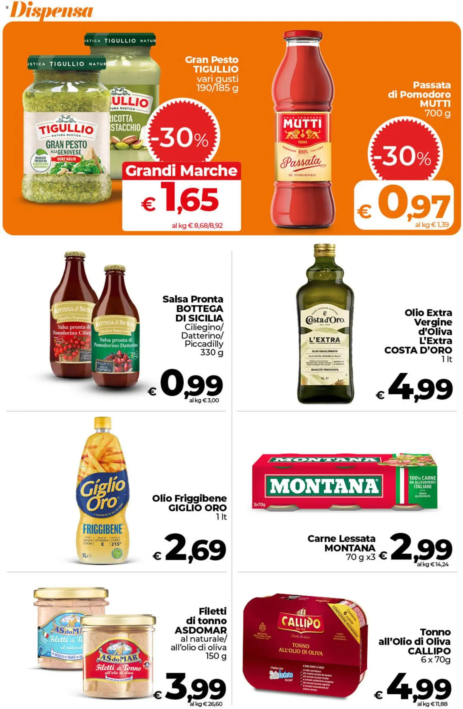 Volantino Ipercoop del 11/09/2026 | Pagina: 44 | Prodotti: Salsa, Tonno, Carne, Mutti