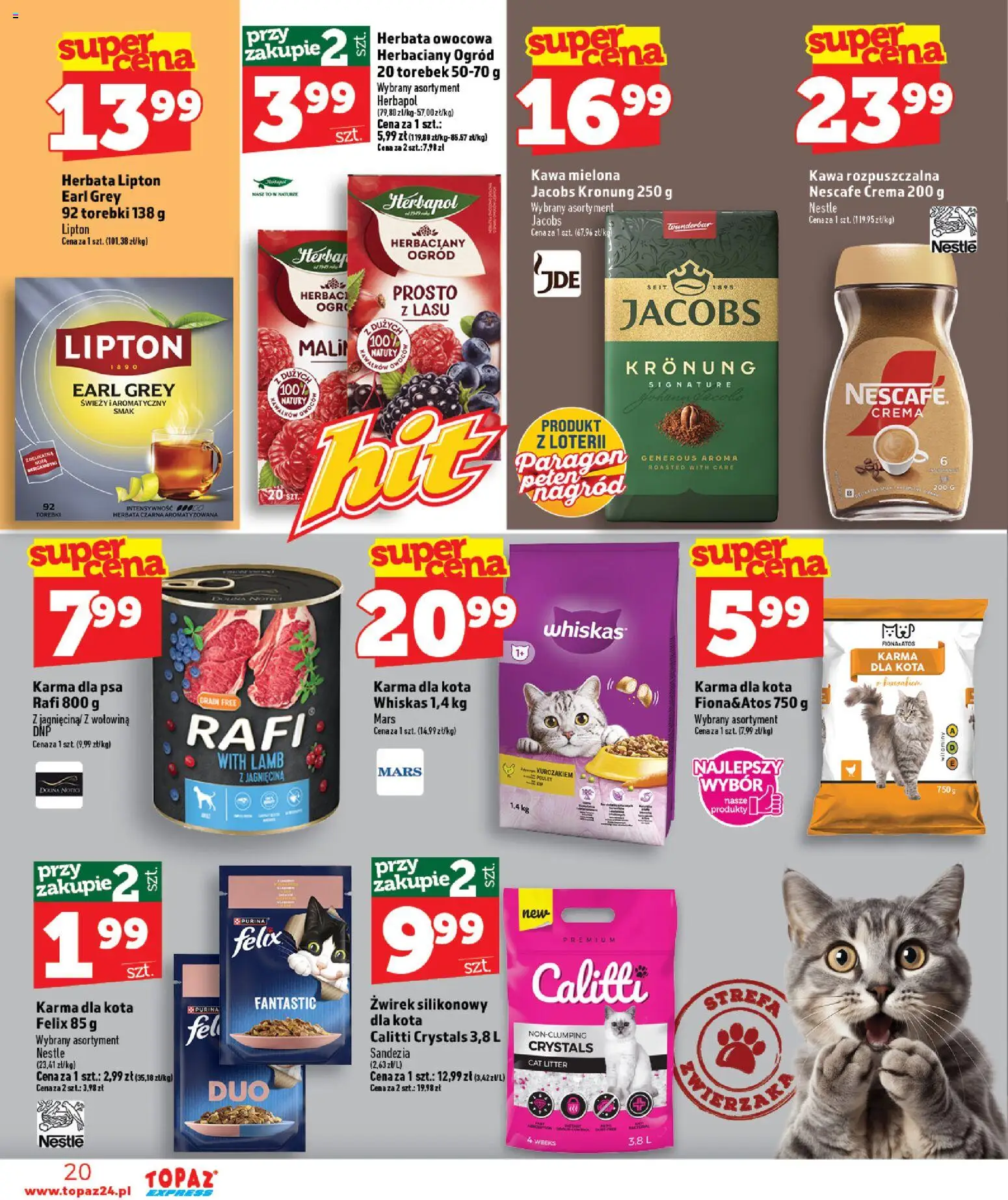 Topaz gazetka - Express od 03.09.2026 | Strona: 20 | Produkty: Jacobs, Herbata, Wołowina, Torebki