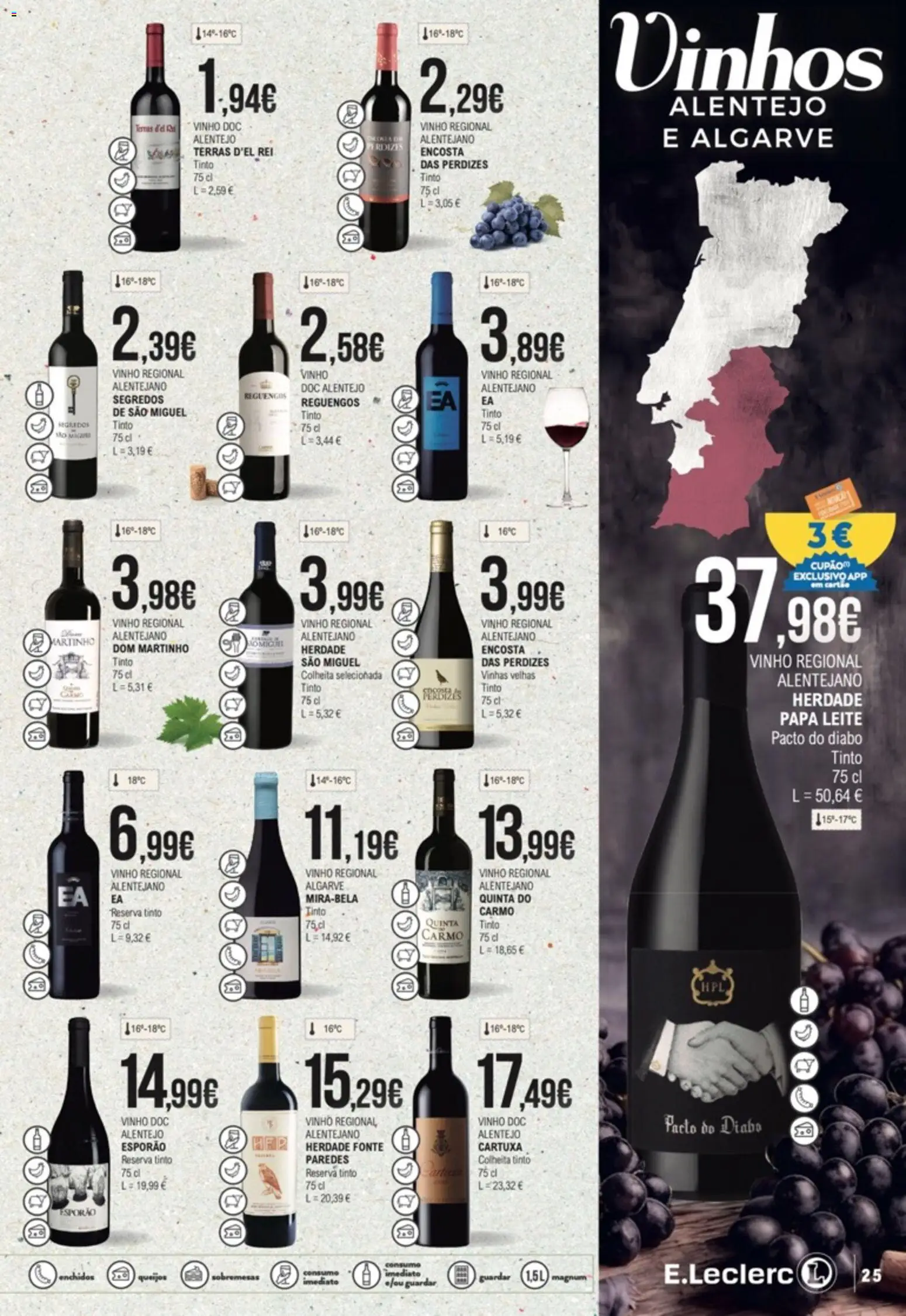 E.Leclerc folheto Feira dos Vinhos │ válido de 01/10/2026 | Página: 25 | Produtos: Sobremesas, Papa, Leite, Vinho