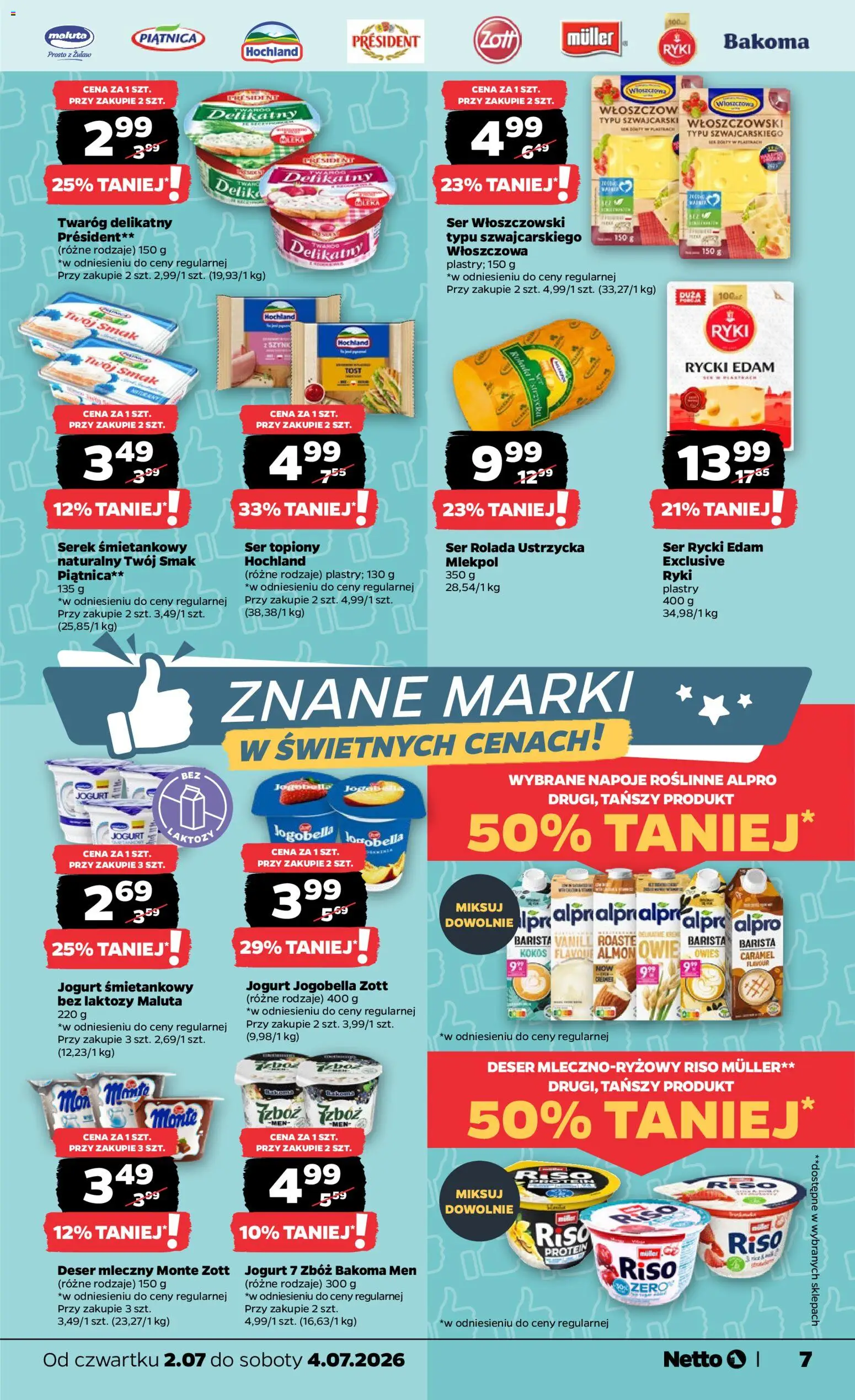 Netto gazetka od czwartku spożywcza od 02.07.2026 | Strona: 7