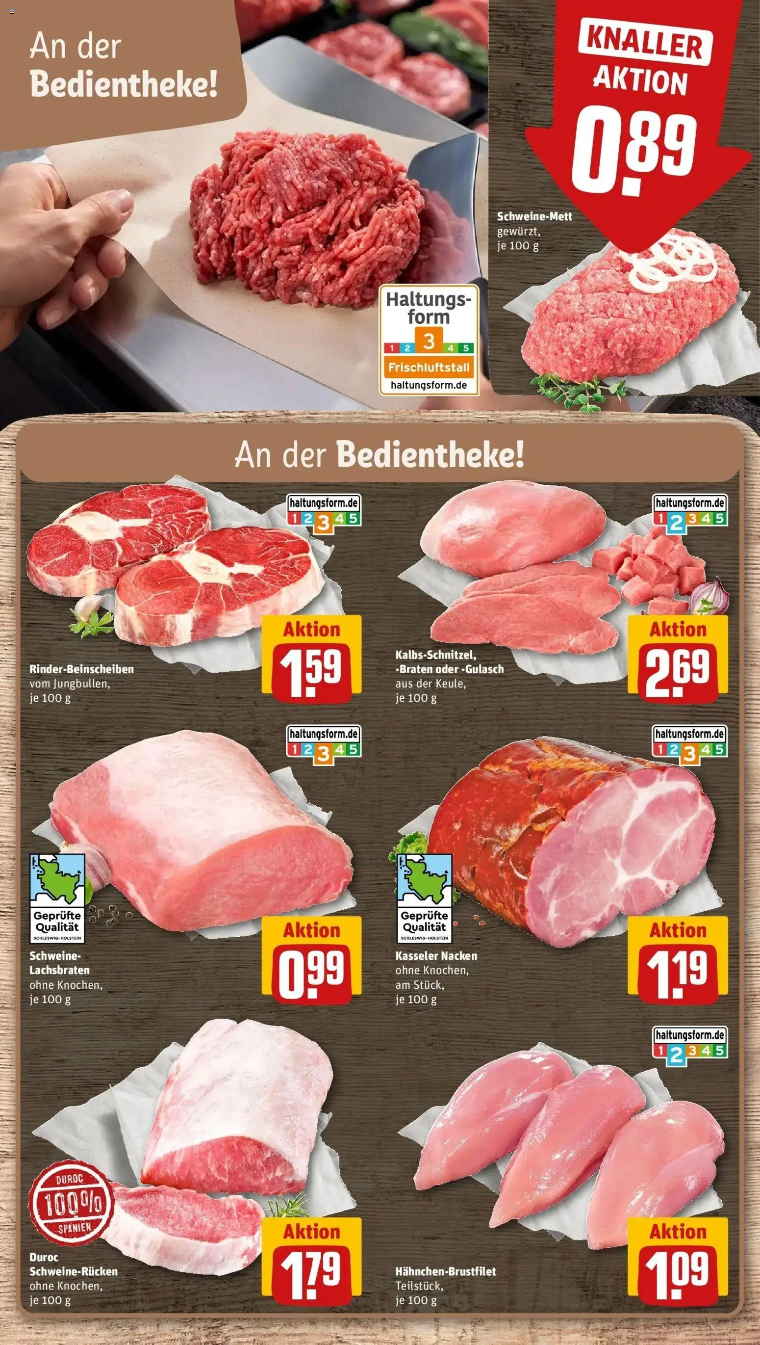 REWE Prospekt ab 21.09.2026 zum Blättern » Angebote | Seite: 14 | Produkte: Kasseler nacken, Gulasch, Schweinerucken