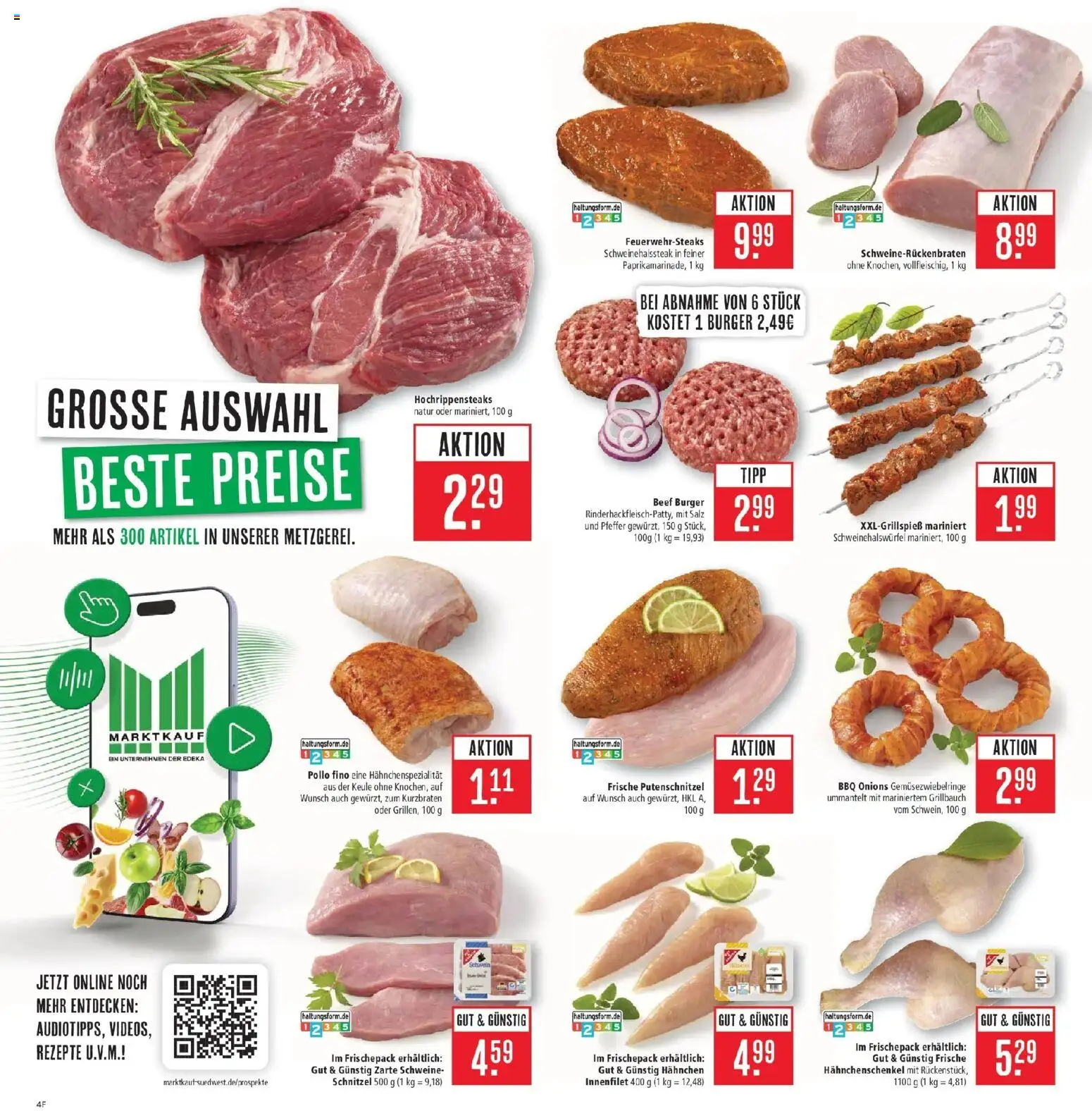 Marktkauf Prospekt Kirchheim – gültig ab 08.06.2026 | Seite: 6 | Produkte: Hahnchen, Schnitzel, Salz, Putenschnitzel