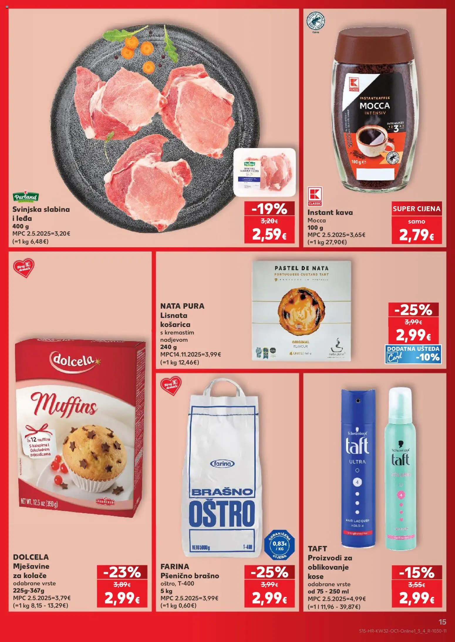 Kaufland katalog | vrijedi od 06.08.2026 | Stranica: 15 | Proizvodi: Kava, Brašno