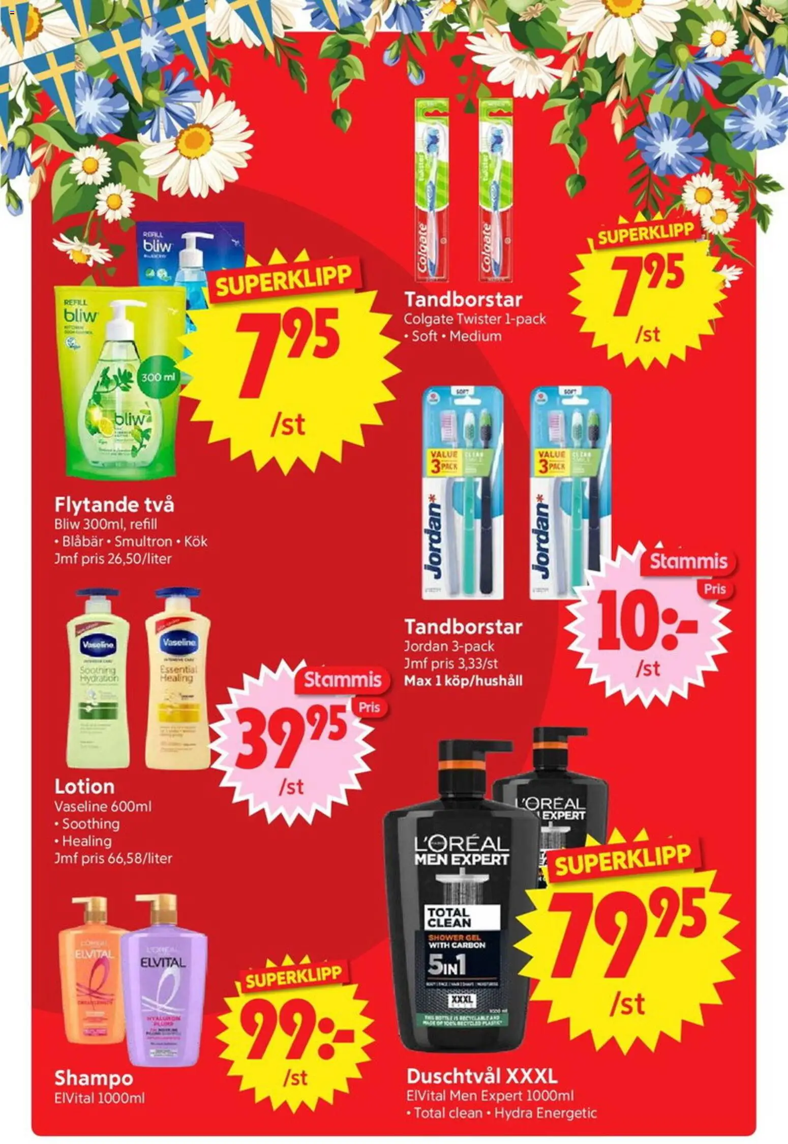 Nya Pulsen reklamblad aktuell från 15.06.2026 | Sida: 21 | Produkter: Vaseline, Duschtvål, Blåbär