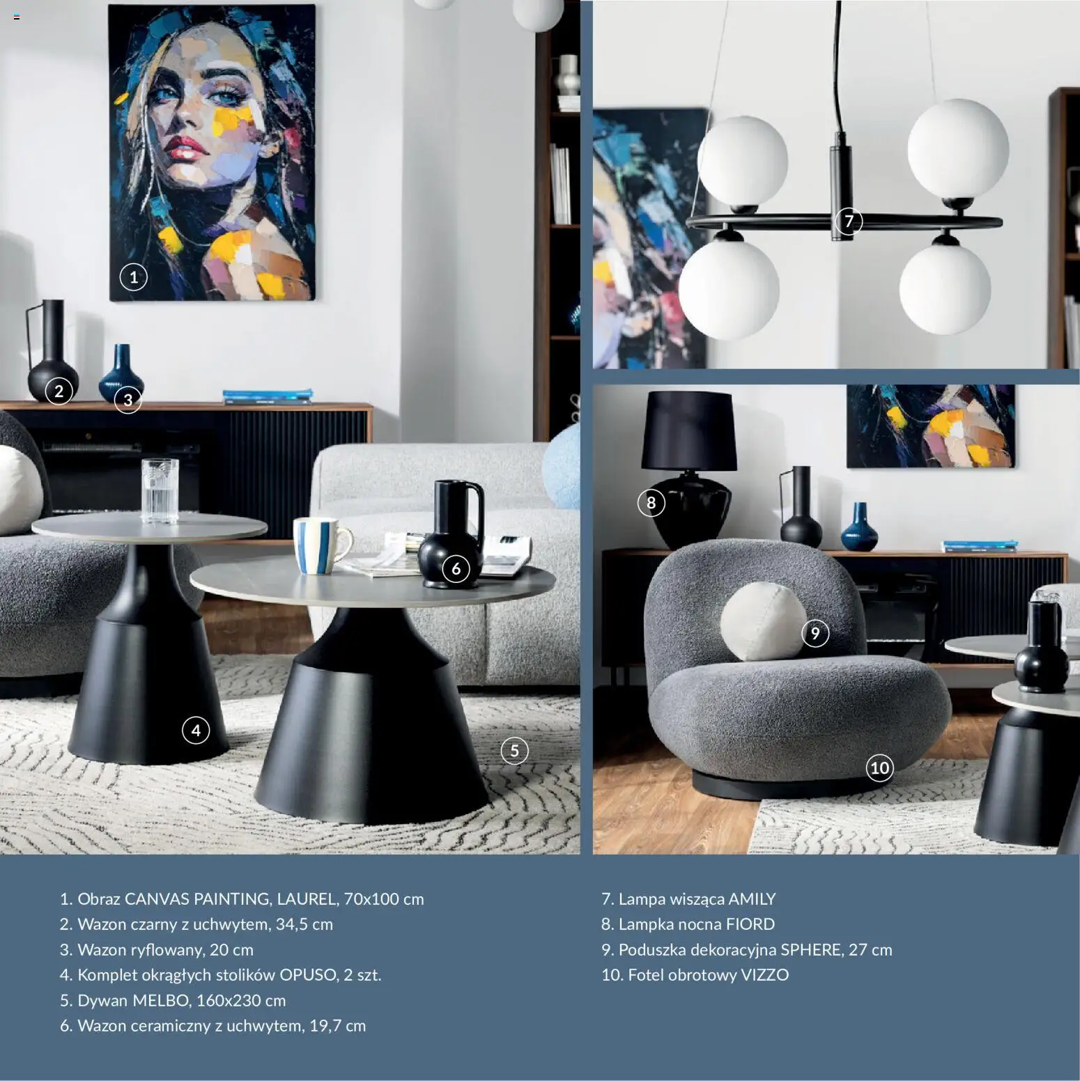 Salony Agata gazetka - Trendbook od 07.05.2026 | Strona: 9 | Produkty: Poduszka, Fotel, Dywan, Wazon