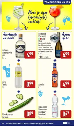 QUELLBRUNN Bronwater, Koolzuurhoudend 1.5 L. - Voorbeeld van een folder van Aldi, geldig van 20-07-2026 | Pagina: 29
