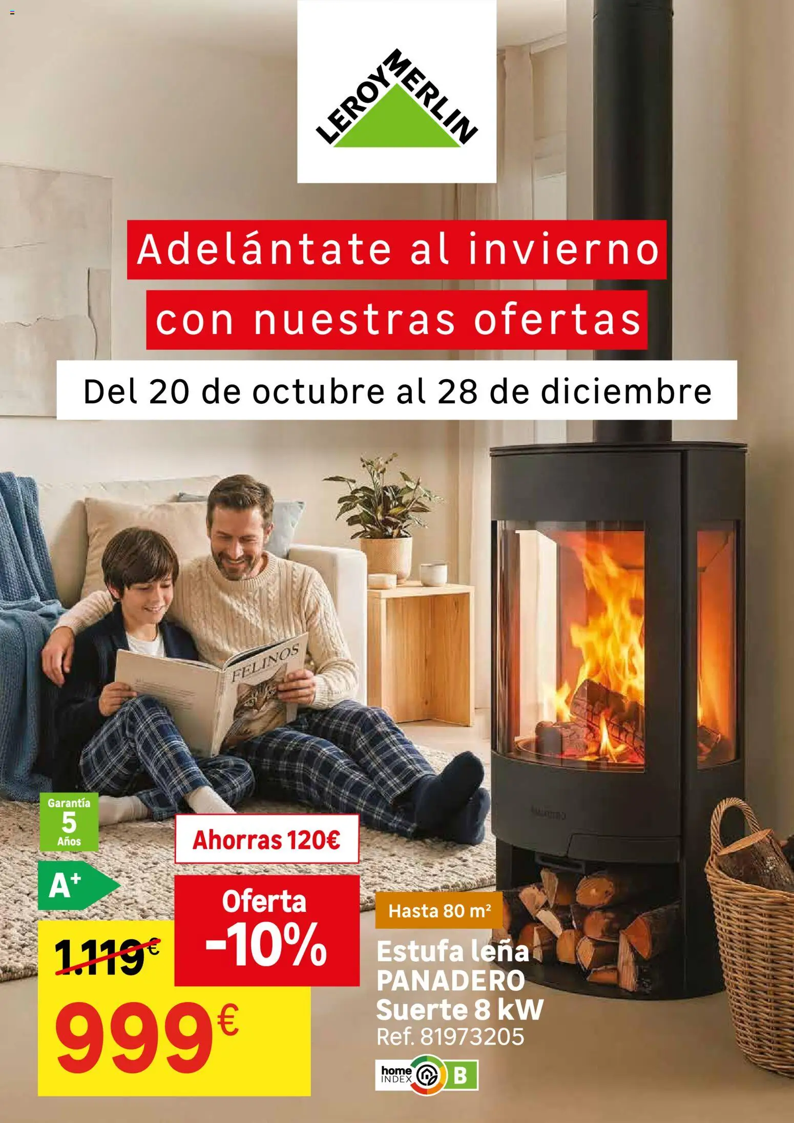Leroy Merlin Calor en casa y mucho ahorro │ válido desde el 20/10/2026 | Página: 1 | Productos: Leña