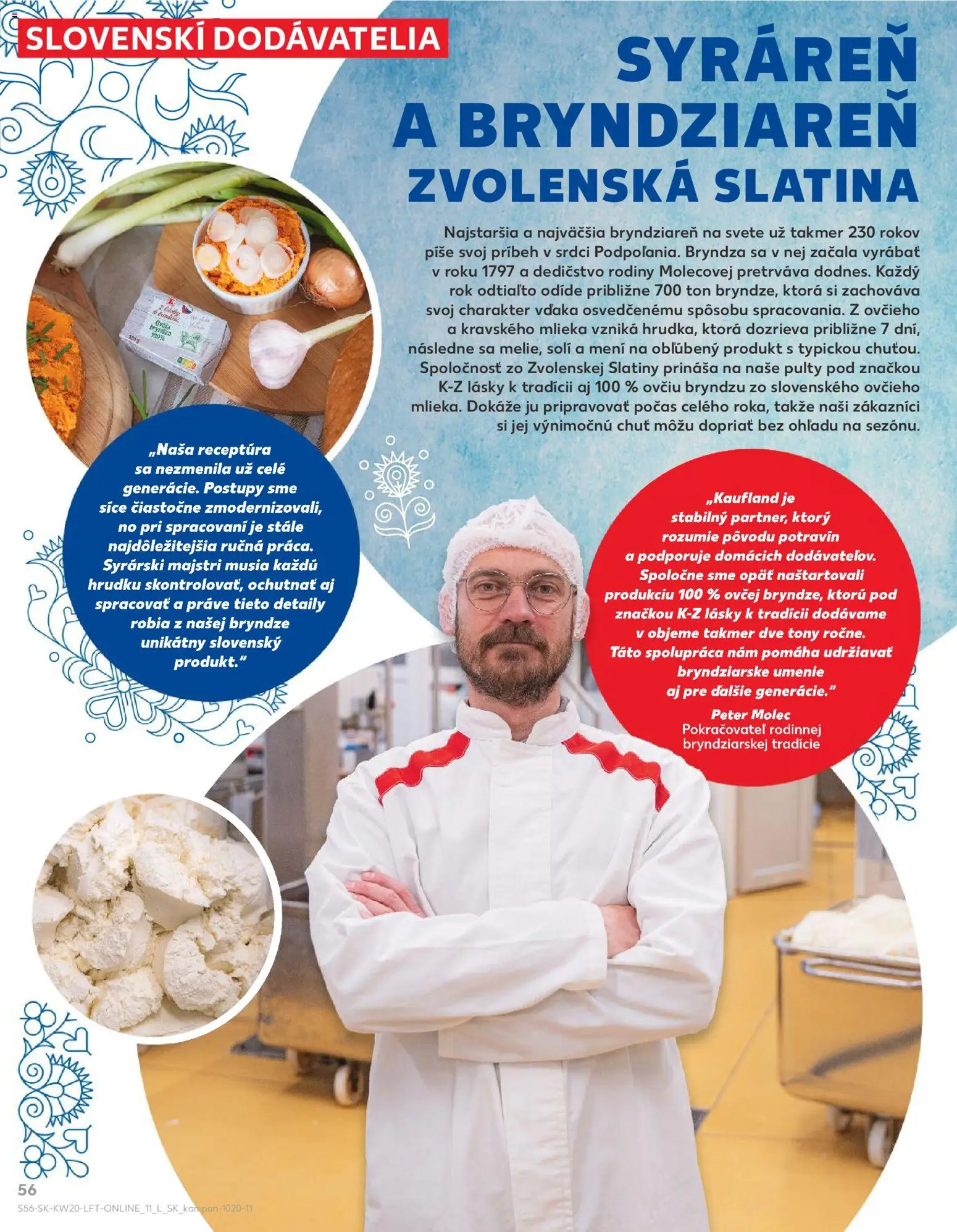 Nové Kaufland akcie – leták je platný od 14.05.2026 | Strana: 56 | Produkty: Bryndza