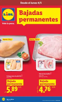 Vista previa Lidl Bajadas Nacional válido desde el 04.05.2026